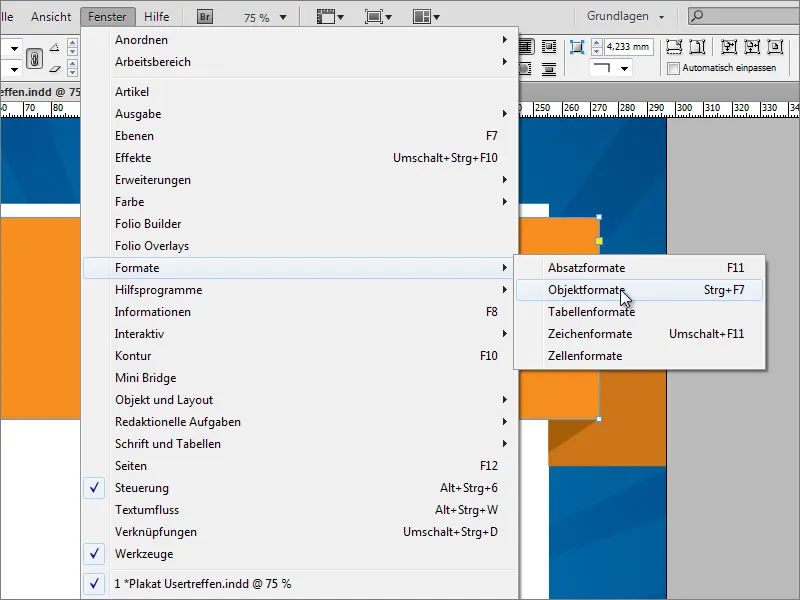 Création d'affiche dans Adobe InDesign - Partie 2: Effet de ruban