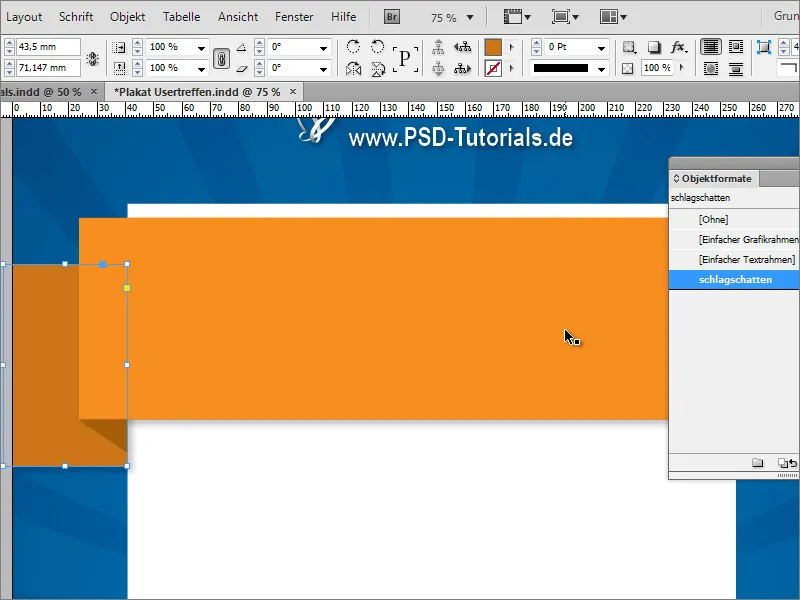 Création d'affiche dans Adobe InDesign - Partie 2 : Effet de ruban