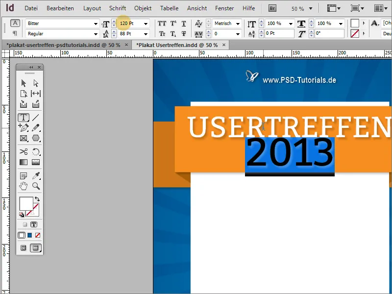 Création d'affiche sur Adobe InDesign - Partie 2 : Effet ruban