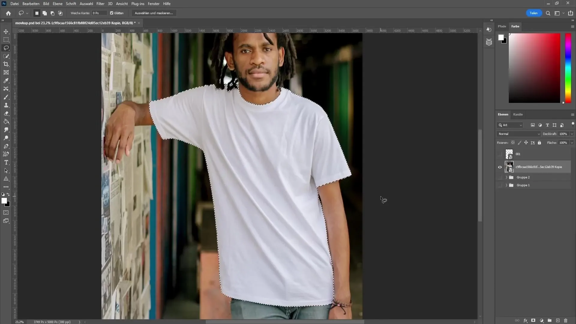 Create a T-shirt mockup with Photoshop - A comprehensive guide