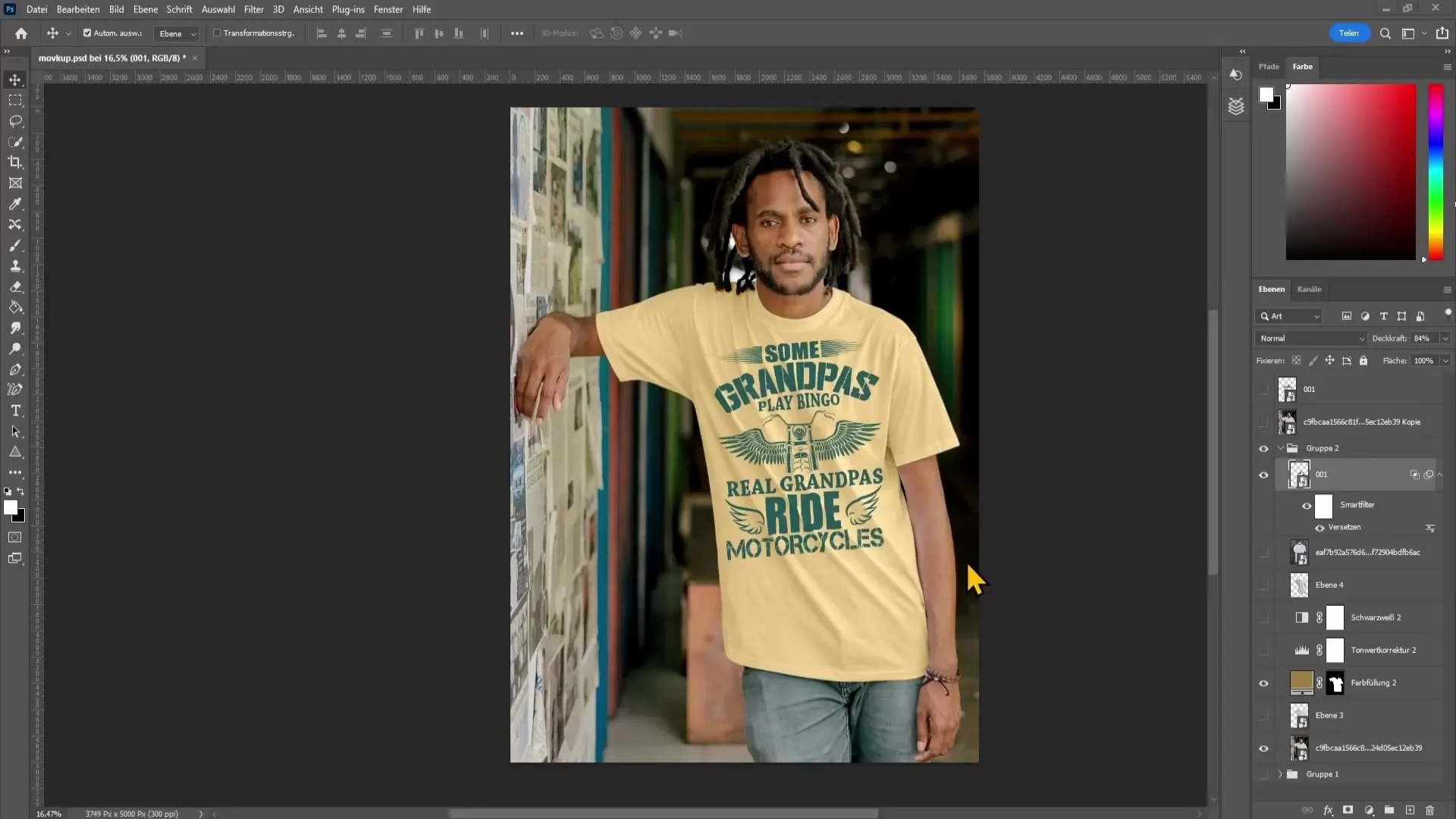 Creating a T-shirt mockup with Photoshop - A comprehensive guide