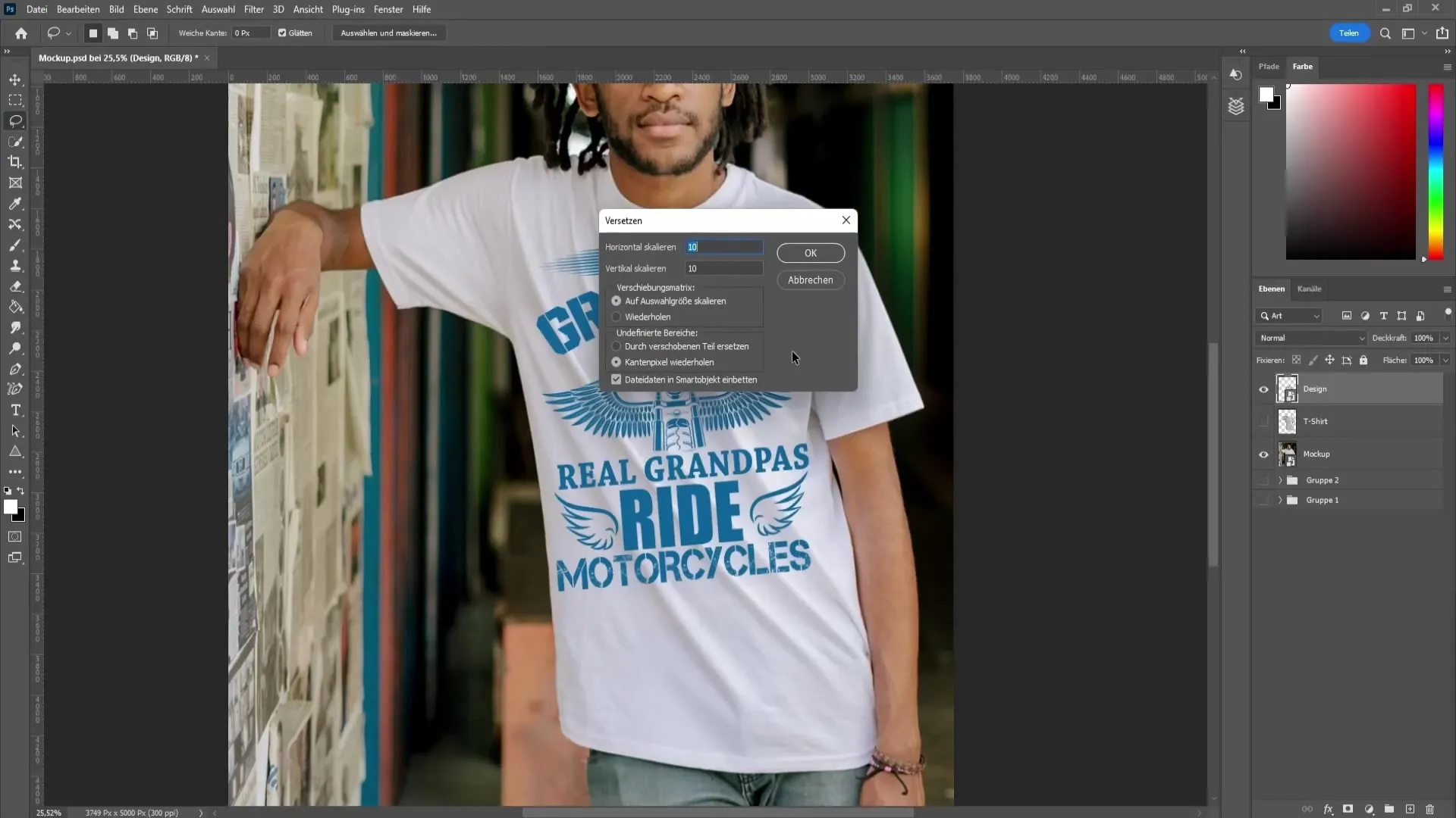 Creating a T-shirt mockup with Photoshop - A comprehensive guide