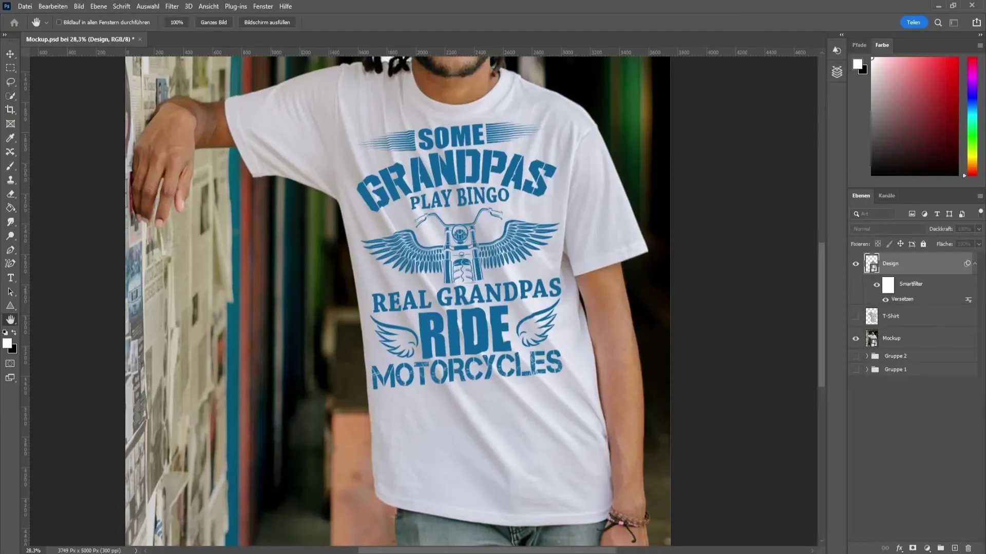 Create a T-shirt mockup with Photoshop - A comprehensive guide