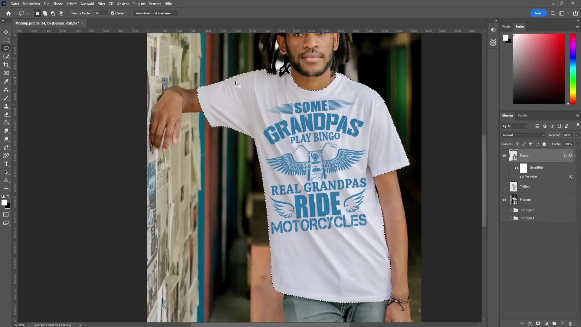 Creating a T-shirt mockup with Photoshop - A comprehensive guide