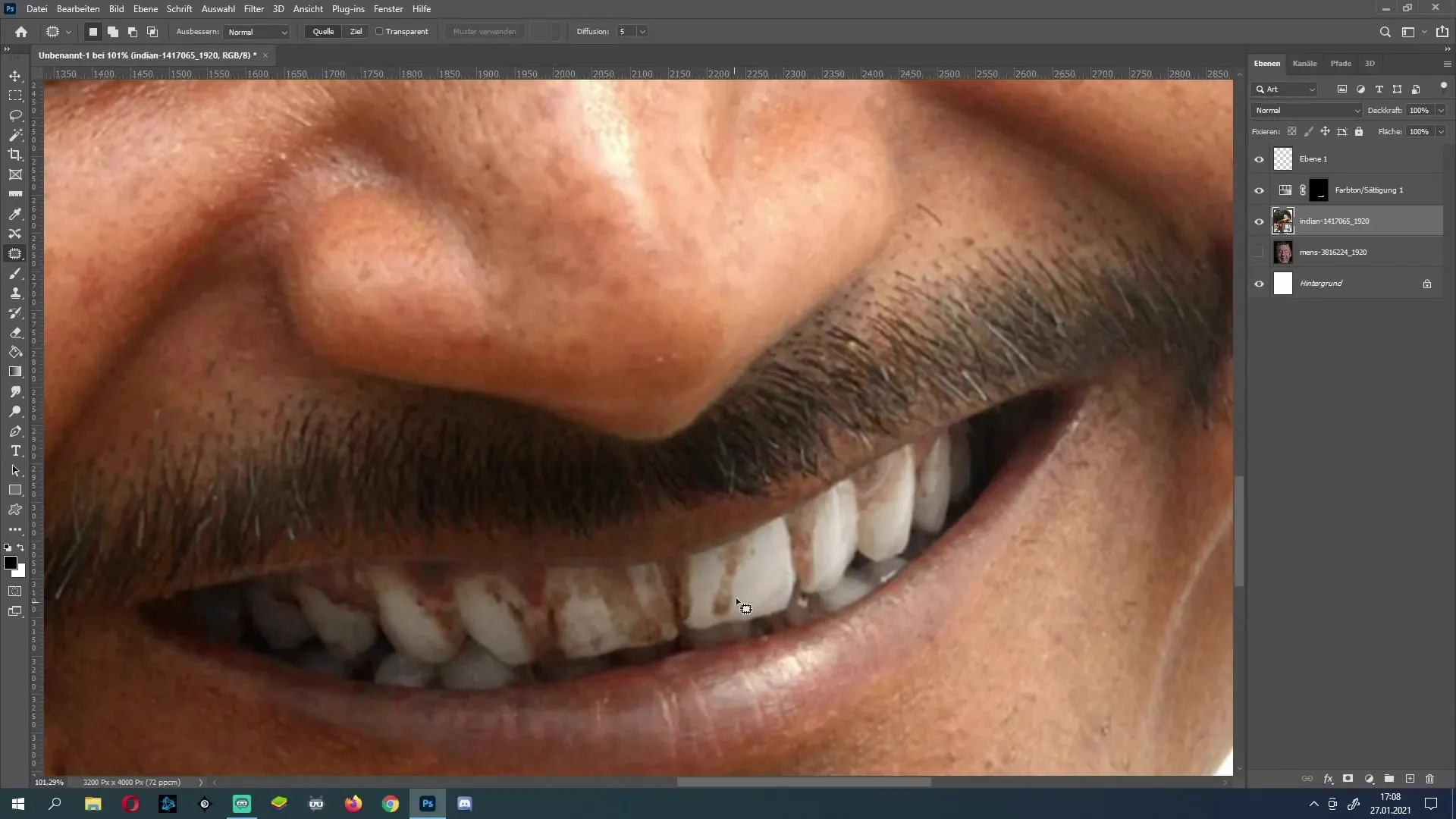 Dents parfaites : comment les rendre plus blanches dans Photoshop