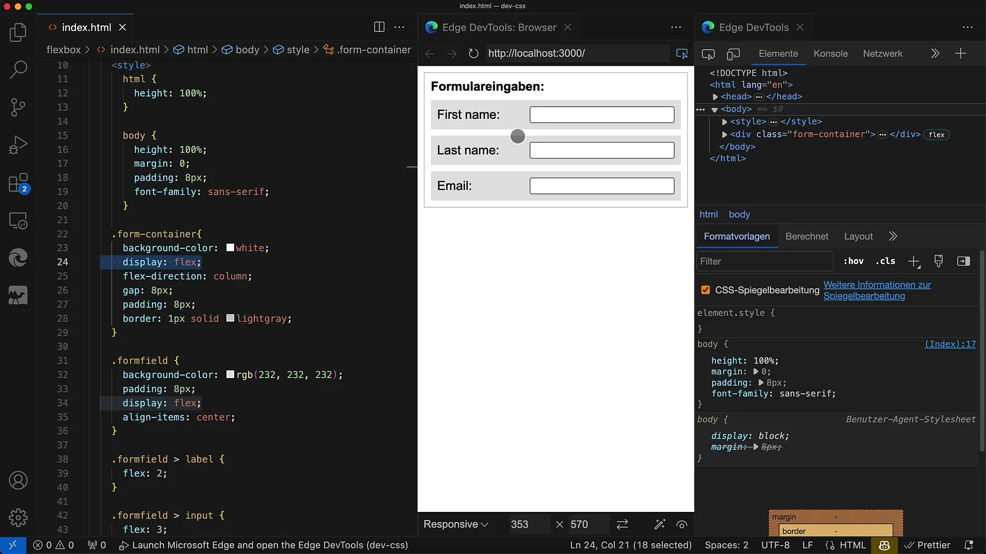 Flexbox'i etkili bir şekilde kullanmak: Form girişlerini çekici hale getirin