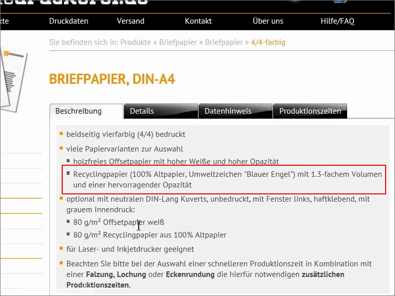 Forbered og få trykt eksklusivt og kvalitetsrigt brevpapir i henhold til DIN-standarderne.