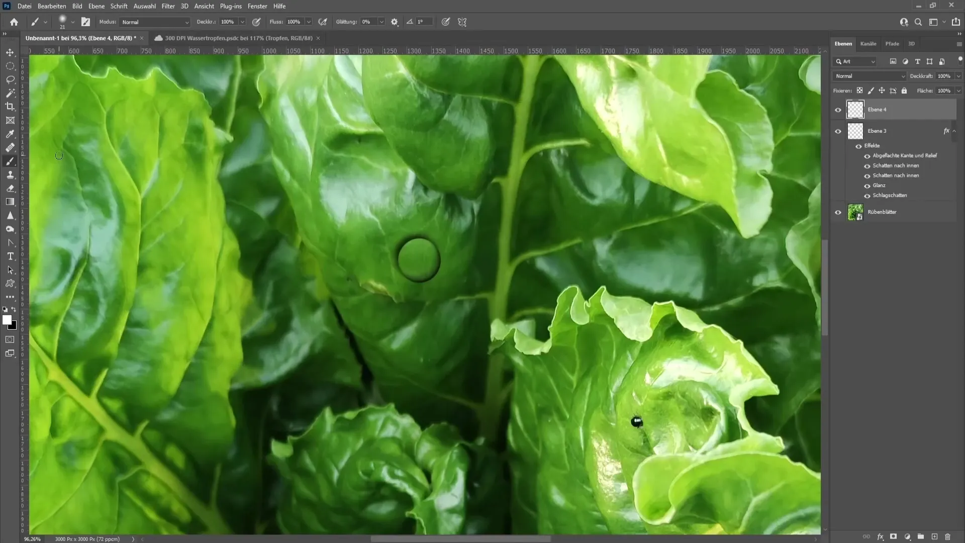 Membuat tetes air realistis dengan Photoshop