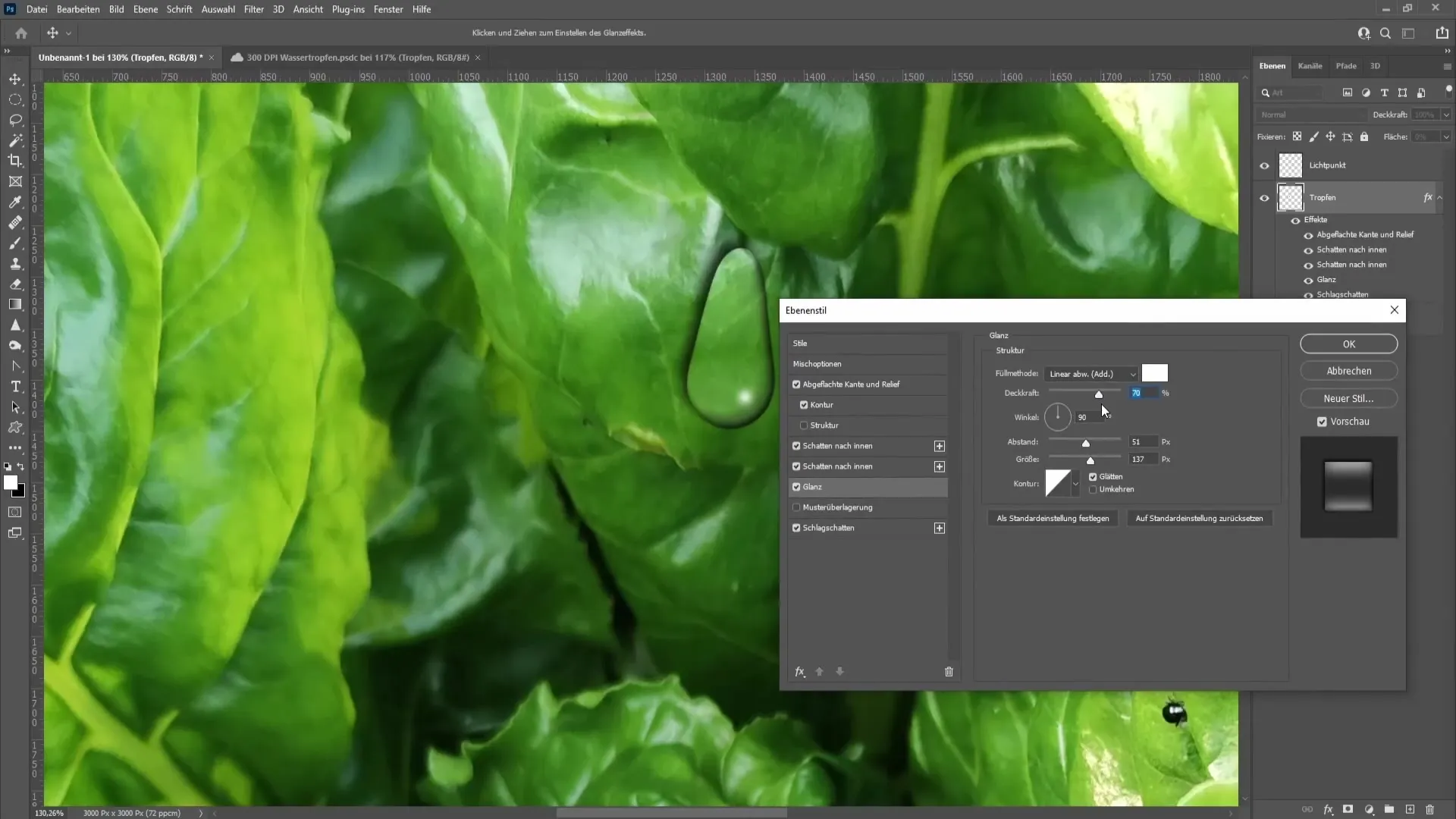 Crear gotas de agua realistas con Photoshop