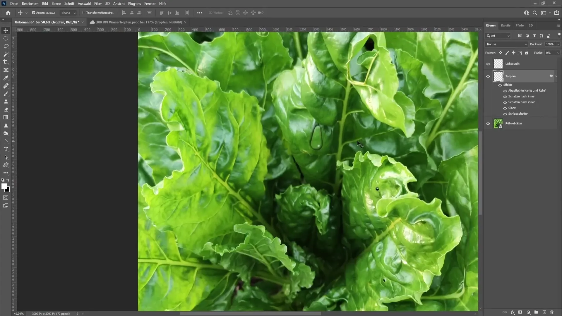 Crear gotas de agua realistas con Photoshop