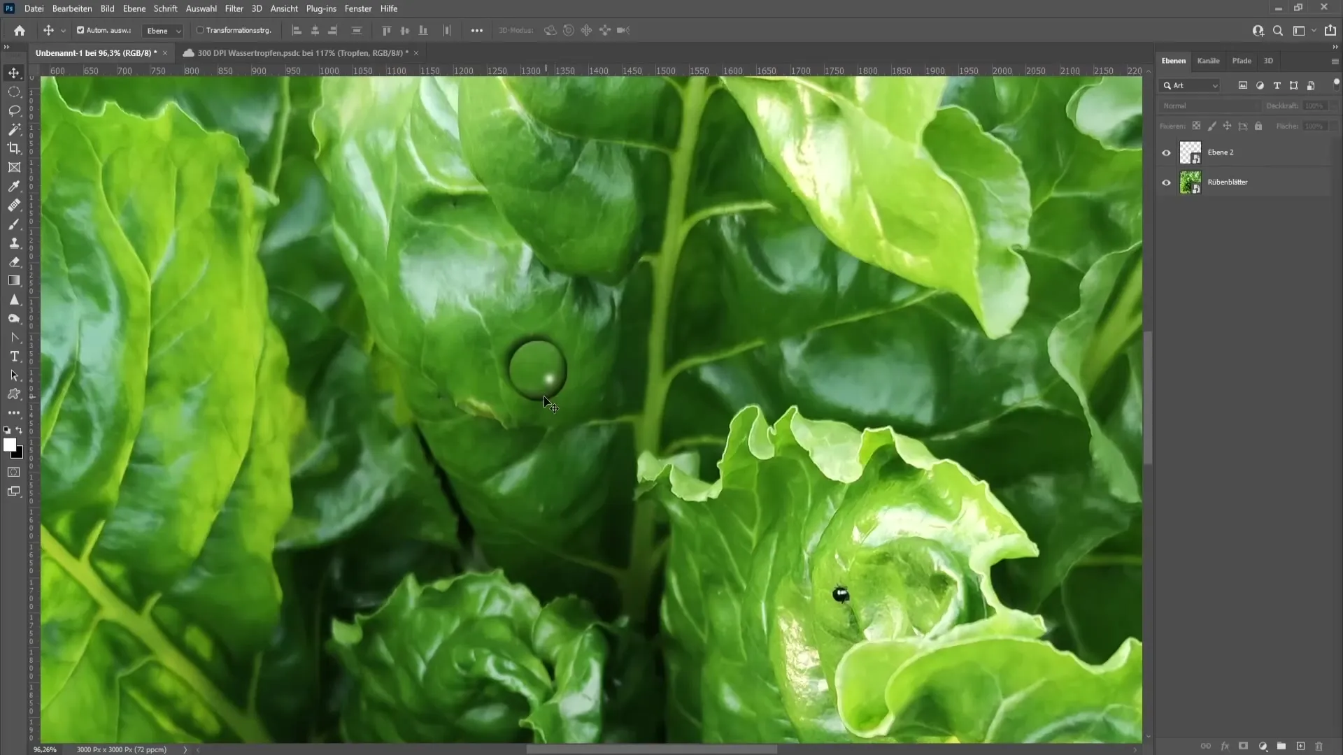 Create realistic water drops with Photoshop