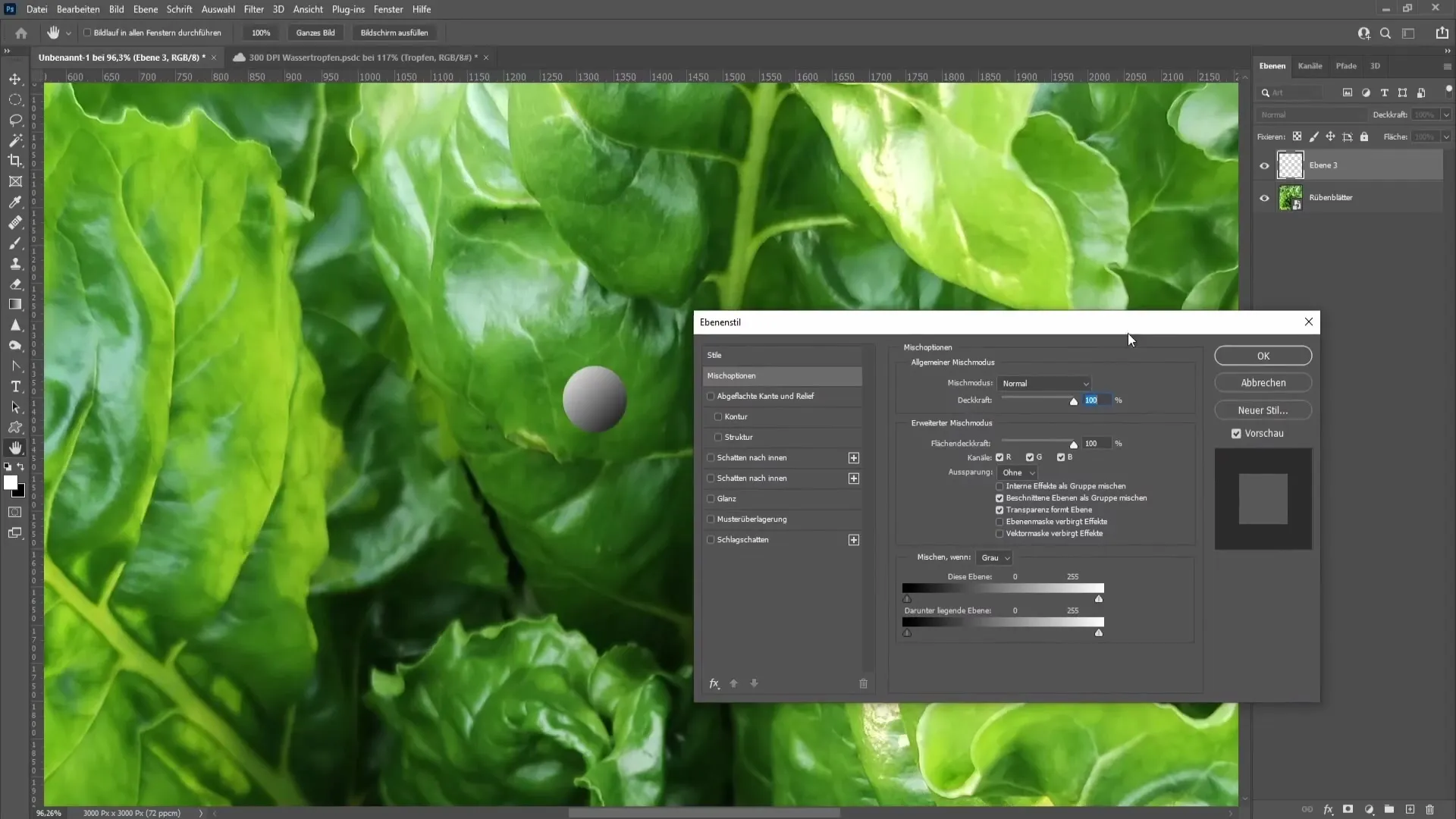 Crear gotas de agua realistas con Photoshop