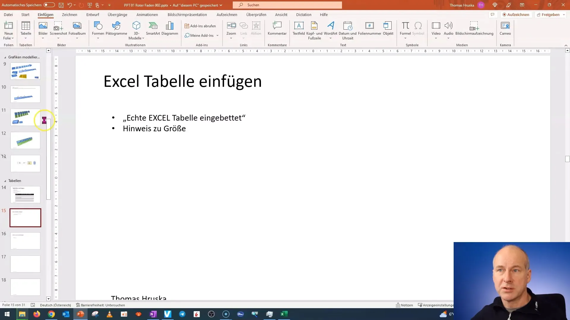 Insert and edit Excel tables in PowerPoint effectively