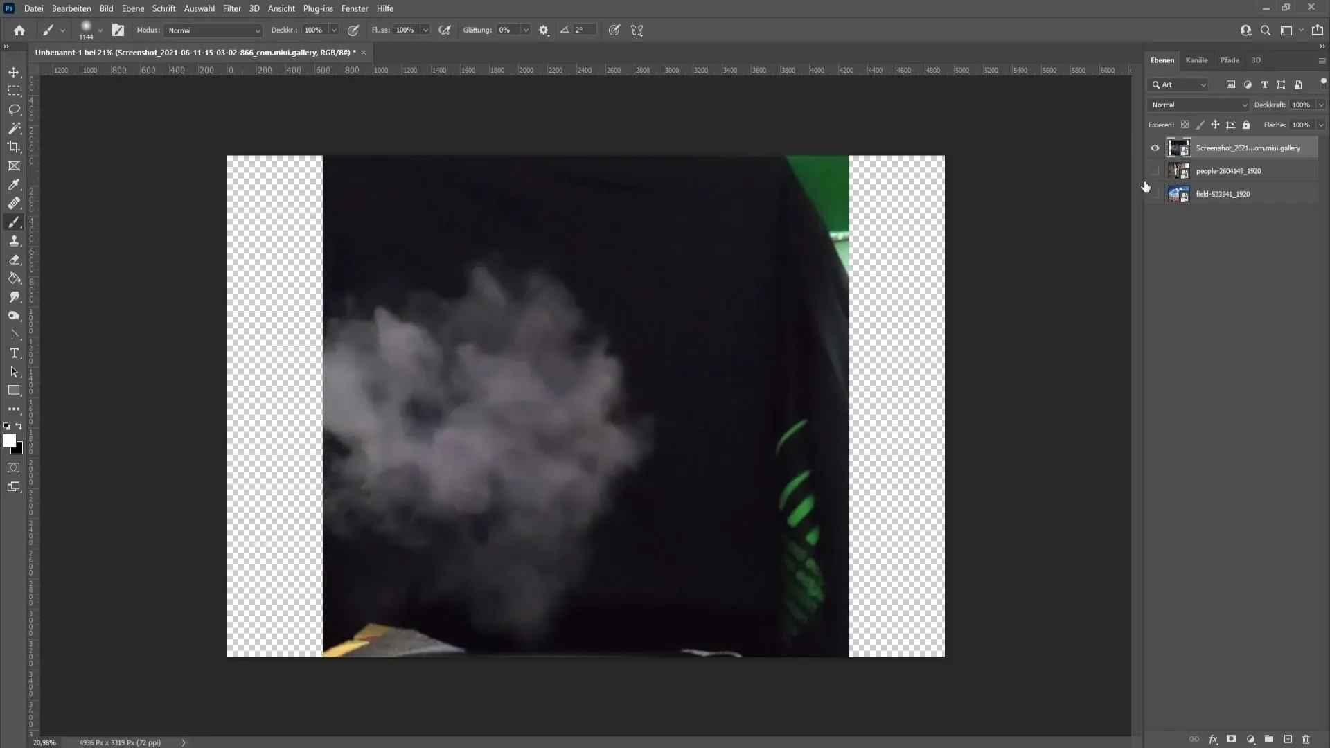 Realistic smoke effects in Photoshop