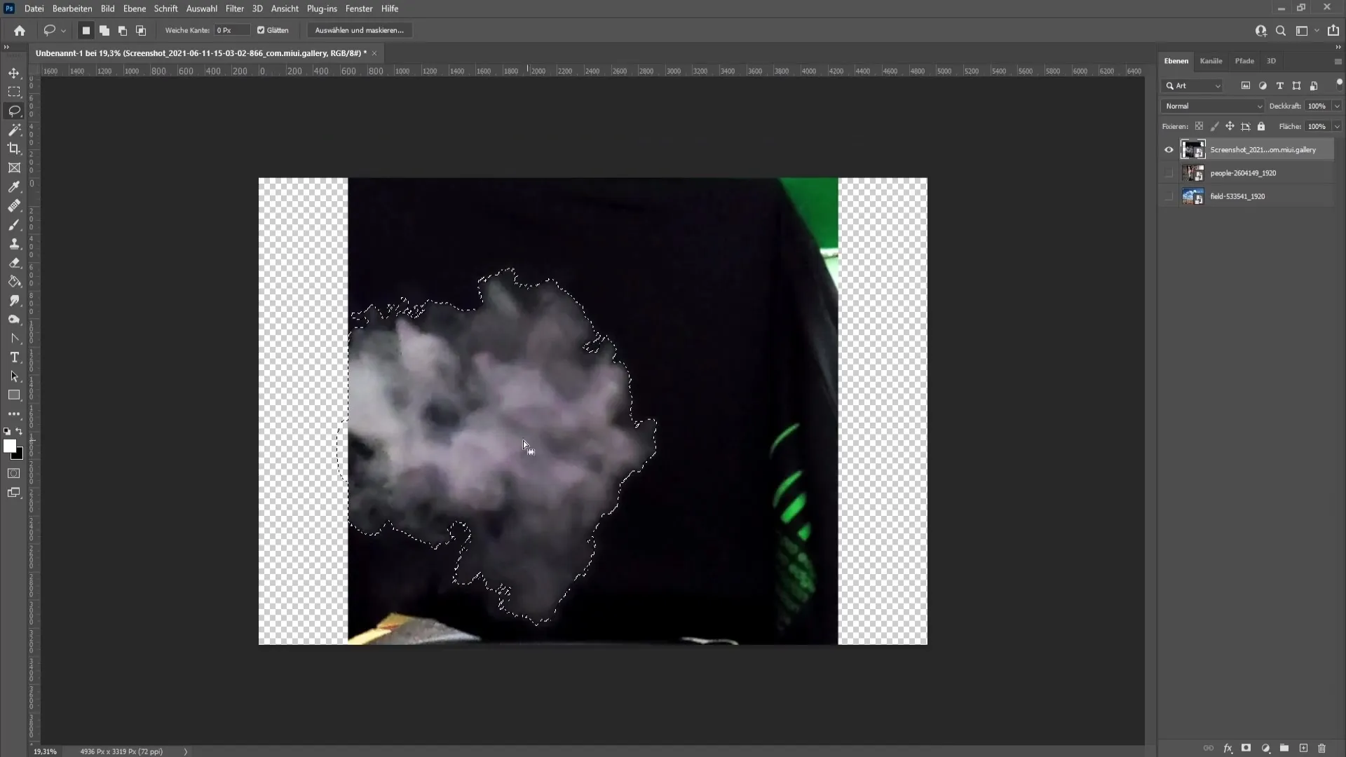 Realistic smoke design in Photoshop