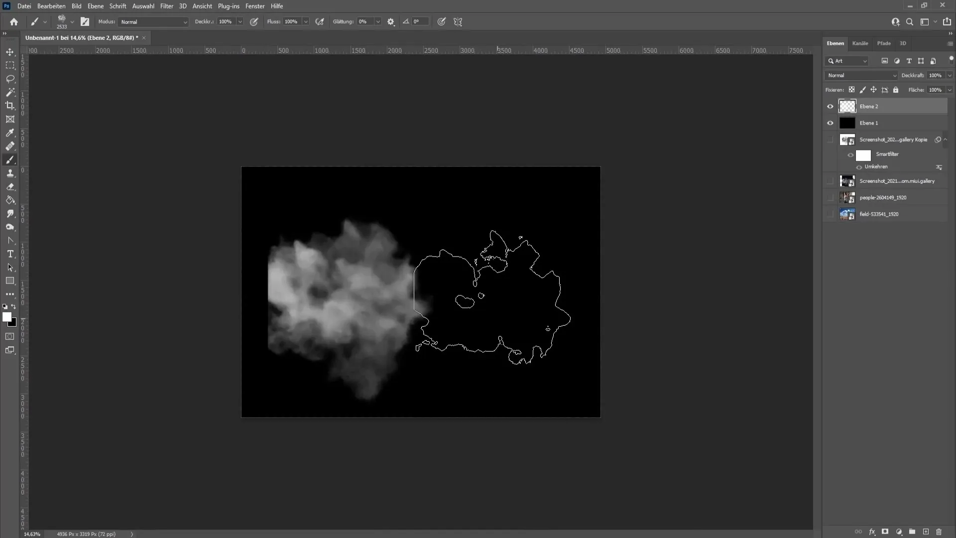 Realistic smoke effects in Photoshop