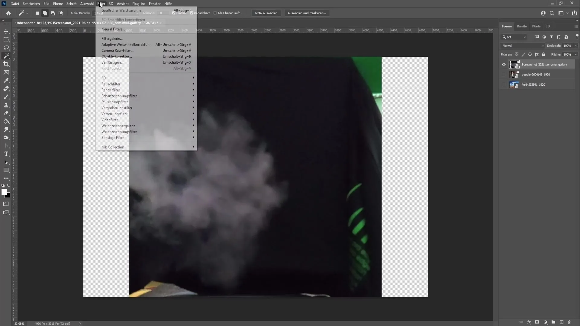 Realistic smoke effects in Photoshop