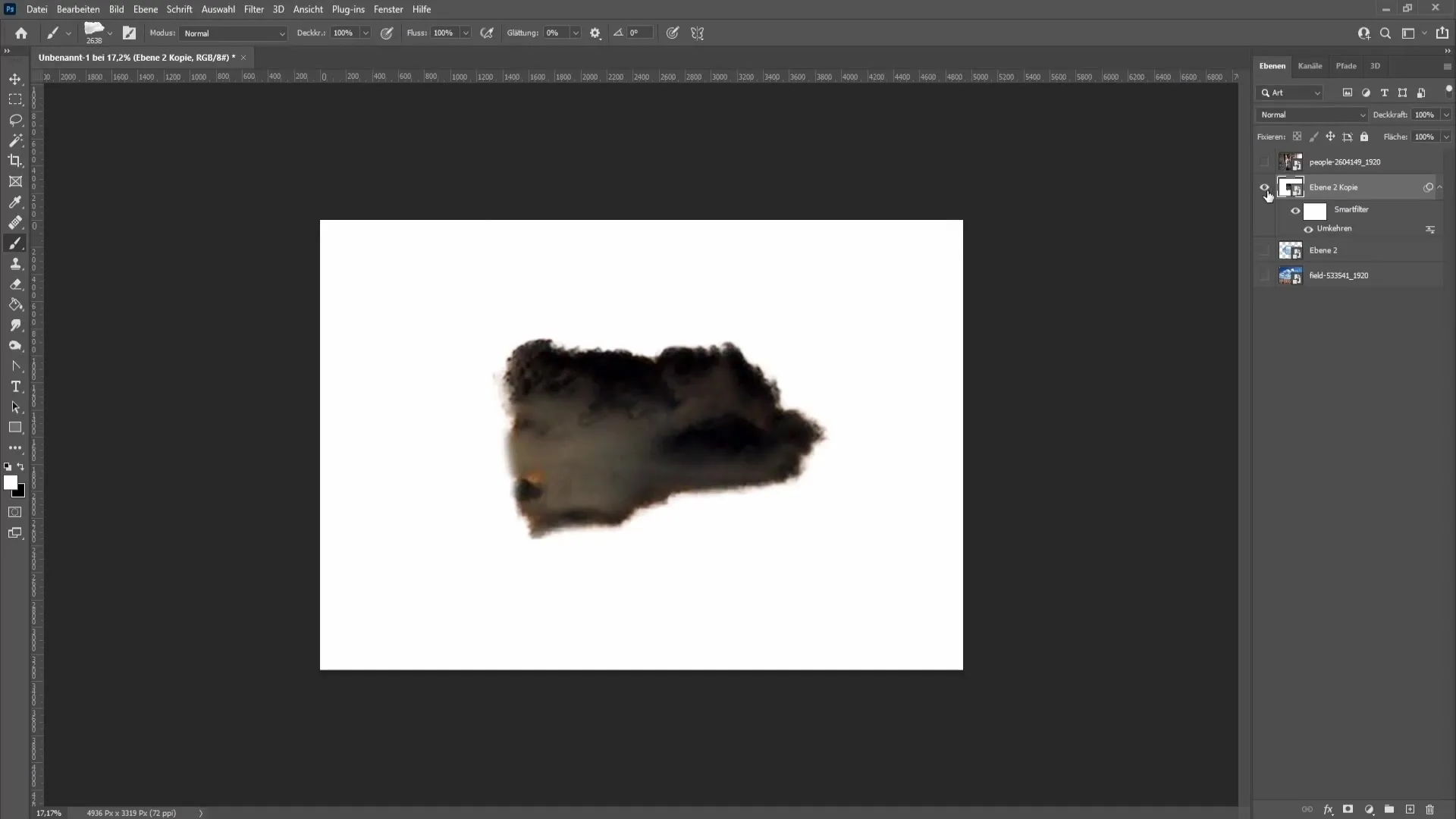 Realistic smoke design in Photoshop