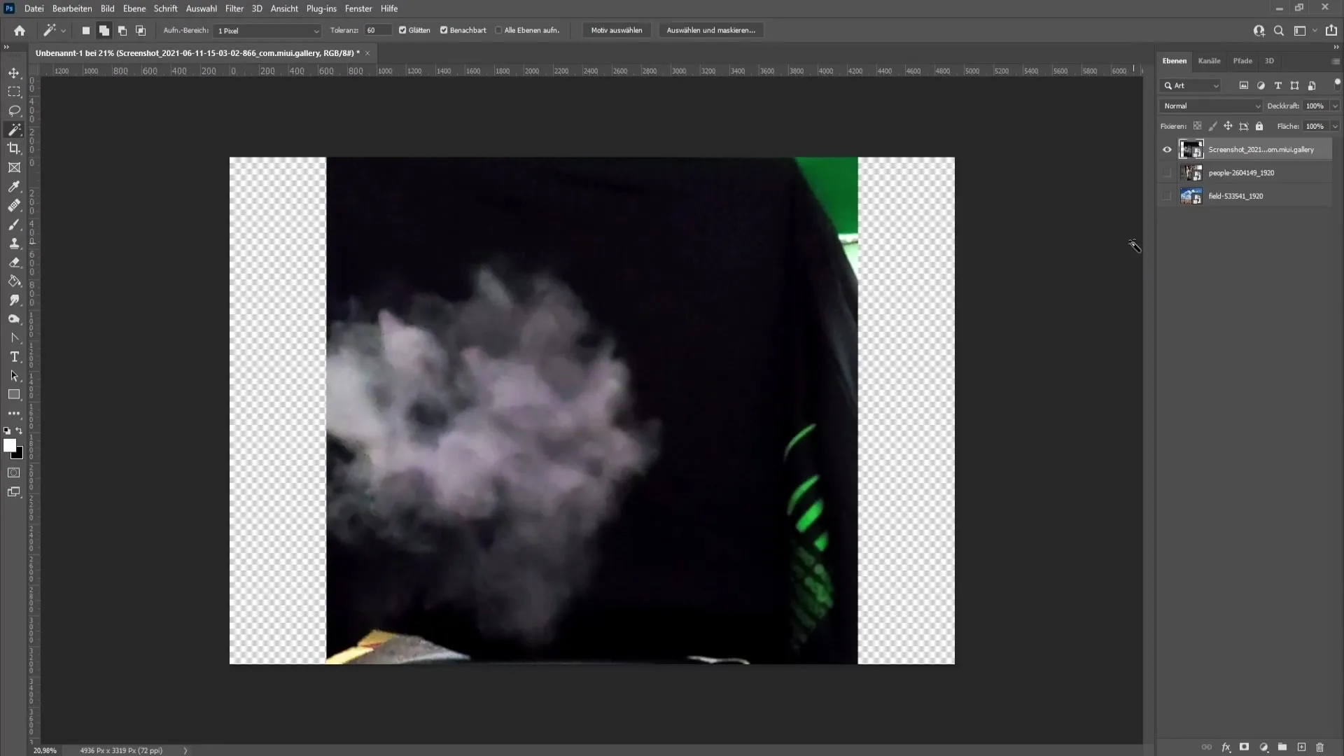 Realistic smoke design in Photoshop