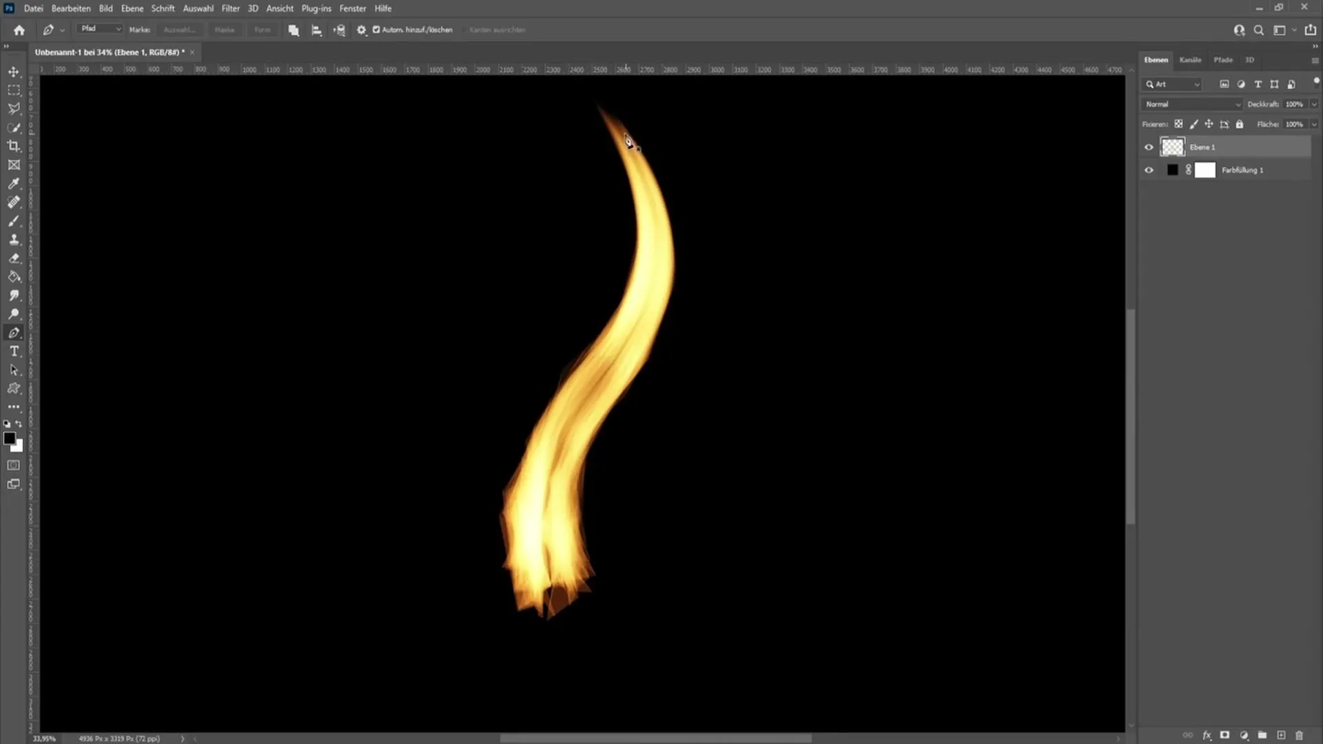 Membuat nyala lilin di Photoshop - Panduan langkah demi langkah