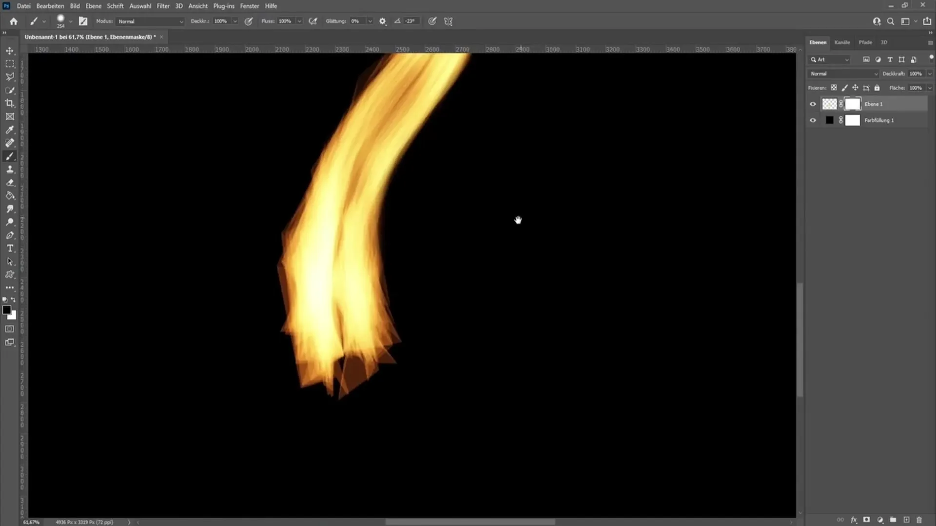 Creating a candle flame in Photoshop - A step-by-step guide