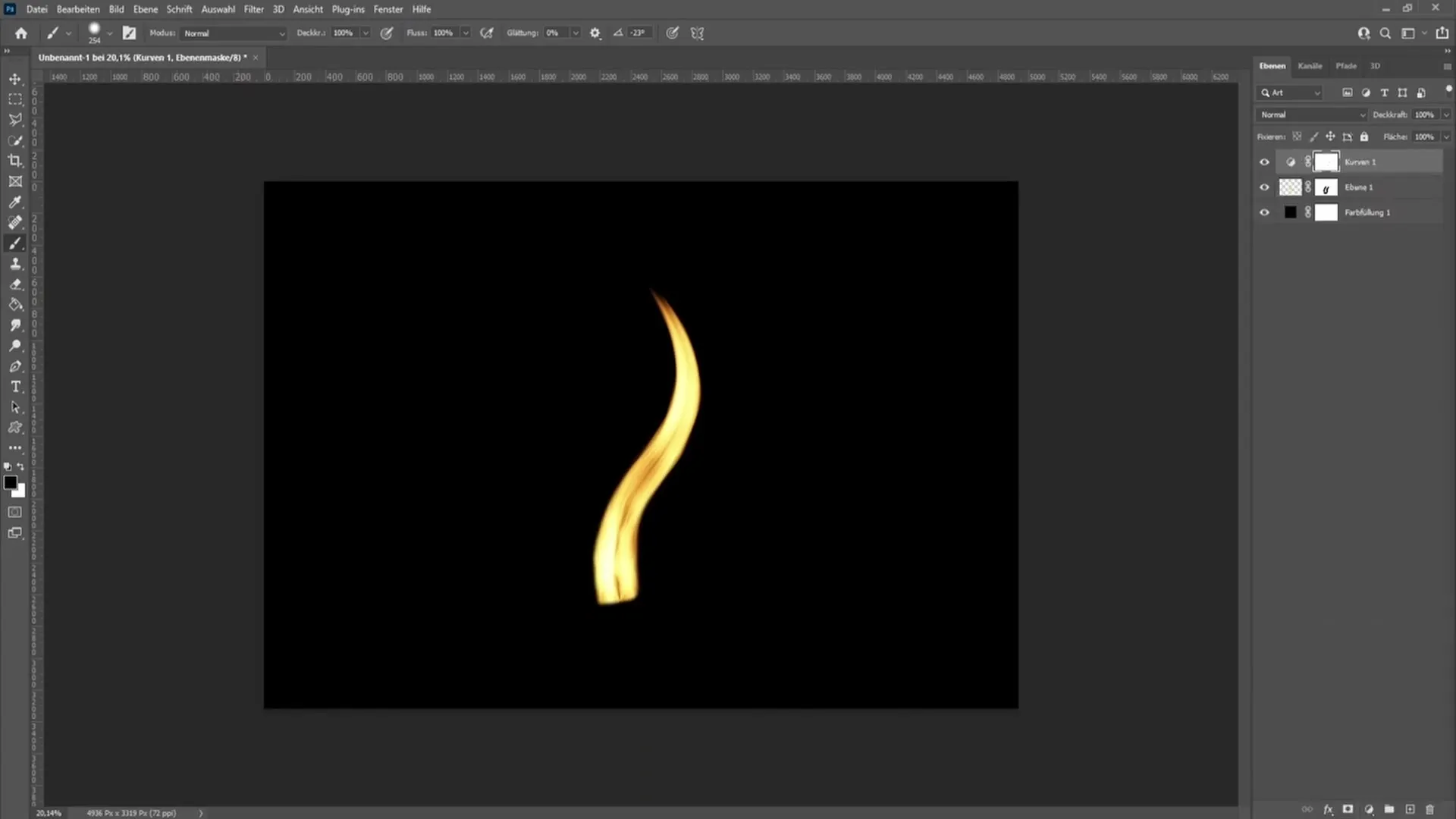 Créer une flamme de bougie dans Photoshop - Un guide étape par étape