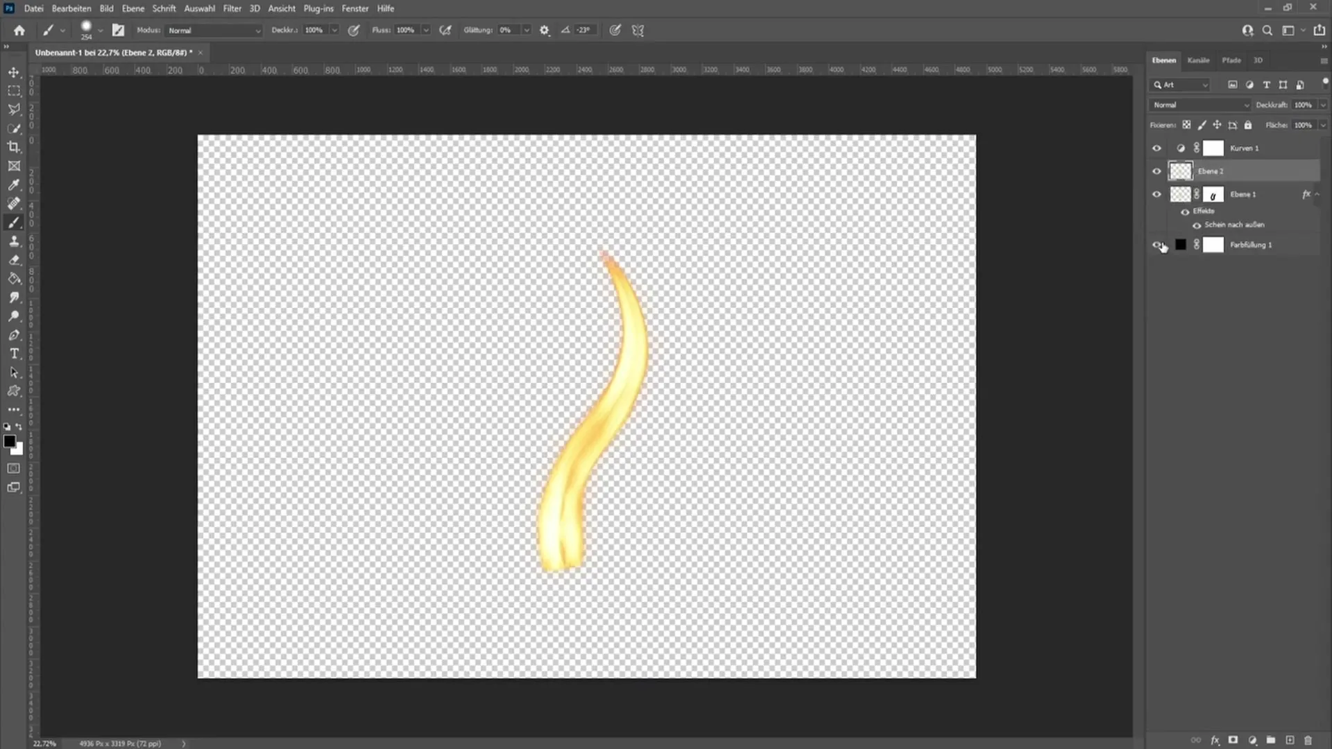 Creating candle flame in Photoshop - A step-by-step guide