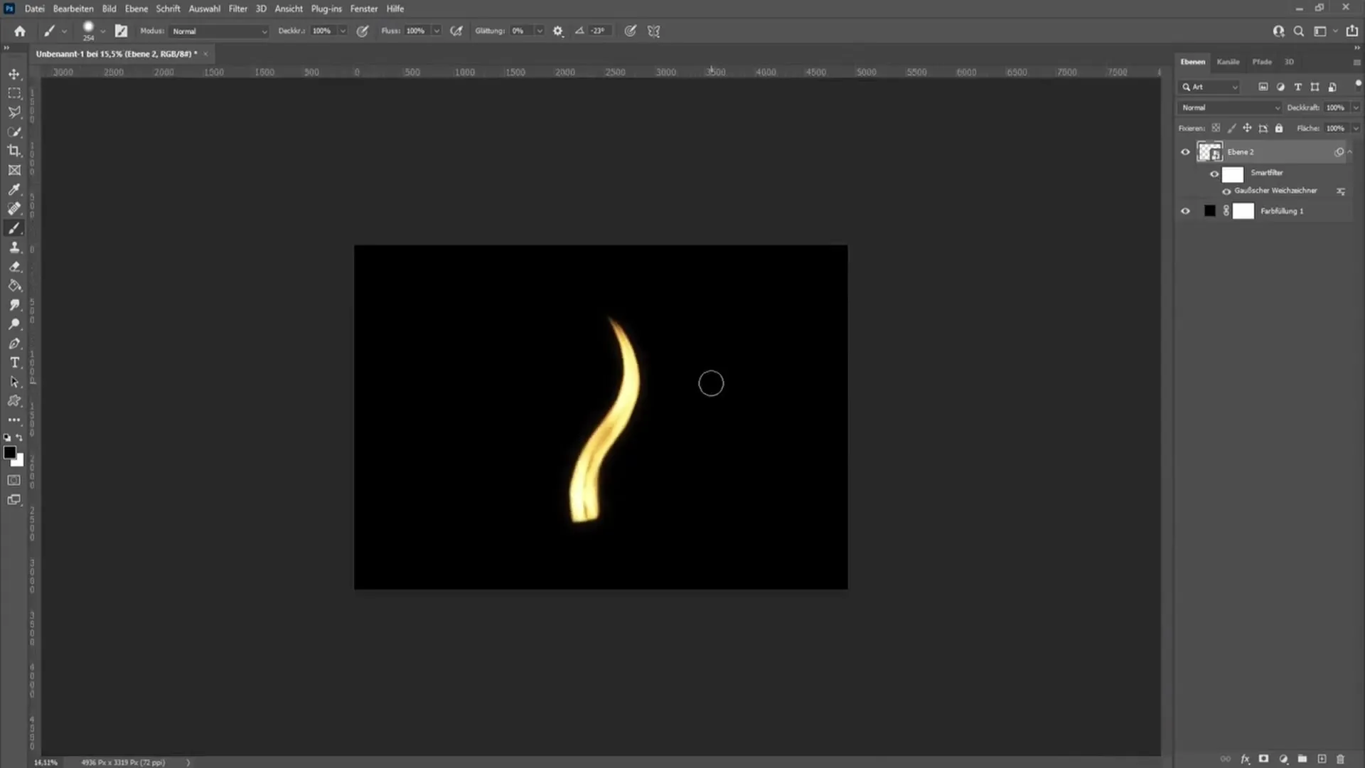 Créer une flamme de bougie dans Photoshop - Un guide étape par étape