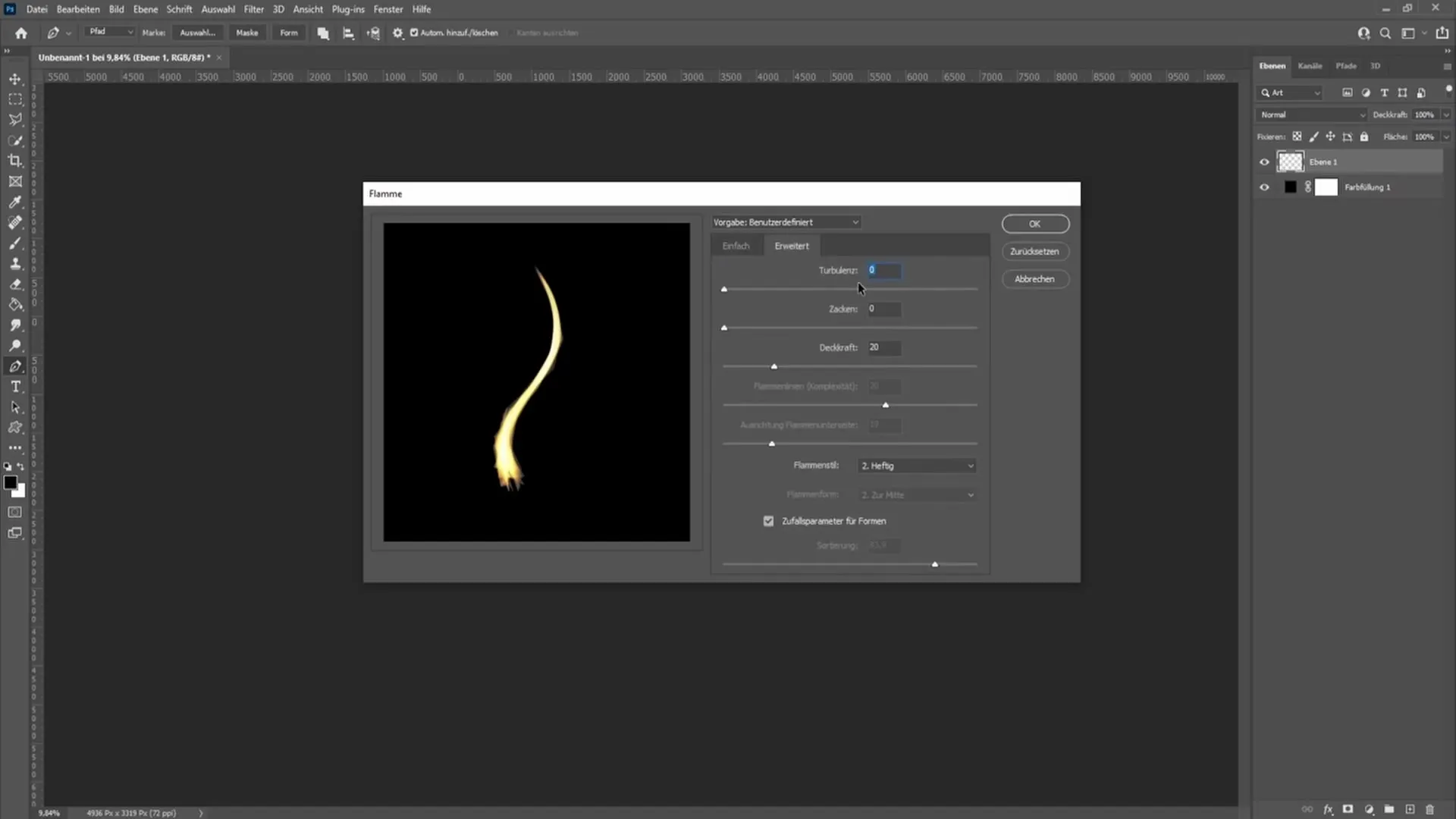 Créer une flamme de bougie dans Photoshop - Un guide étape par étape