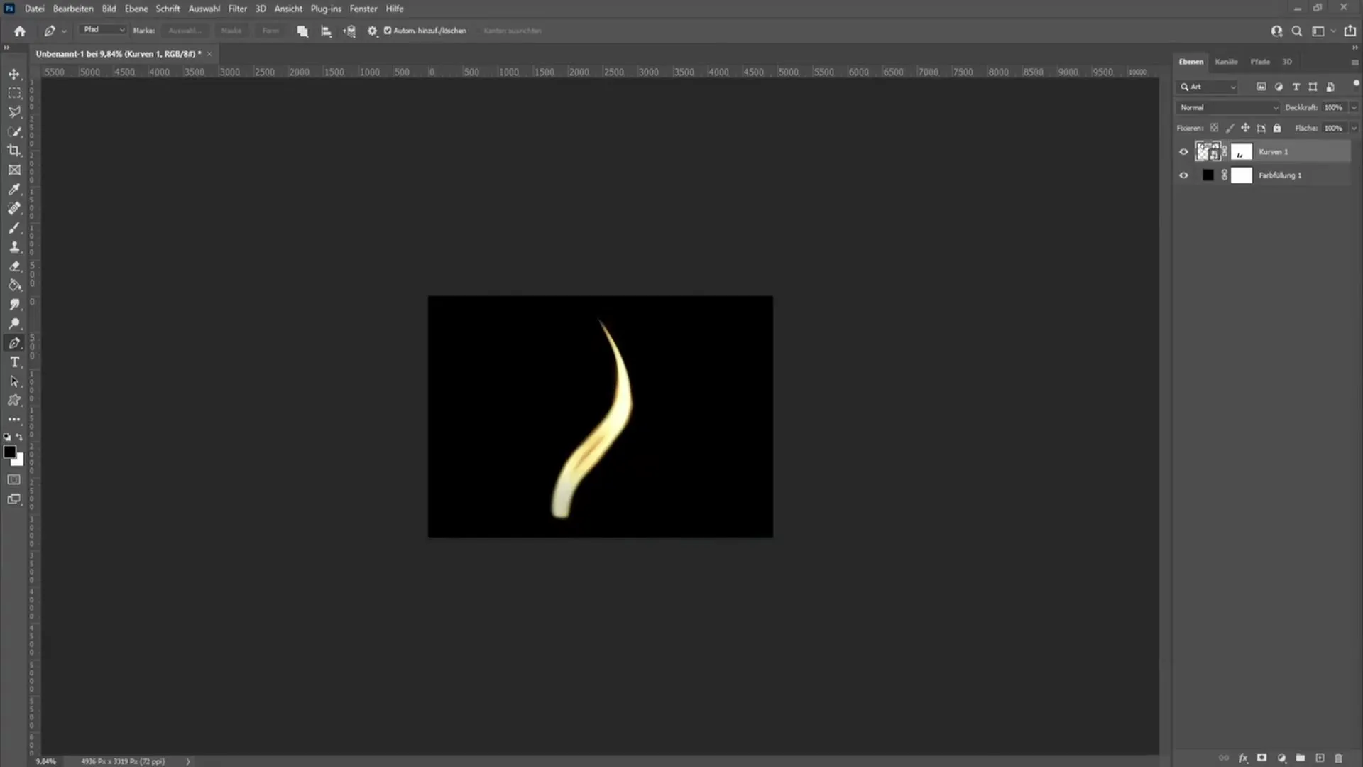 Creating a candle flame in Photoshop - A step-by-step guide