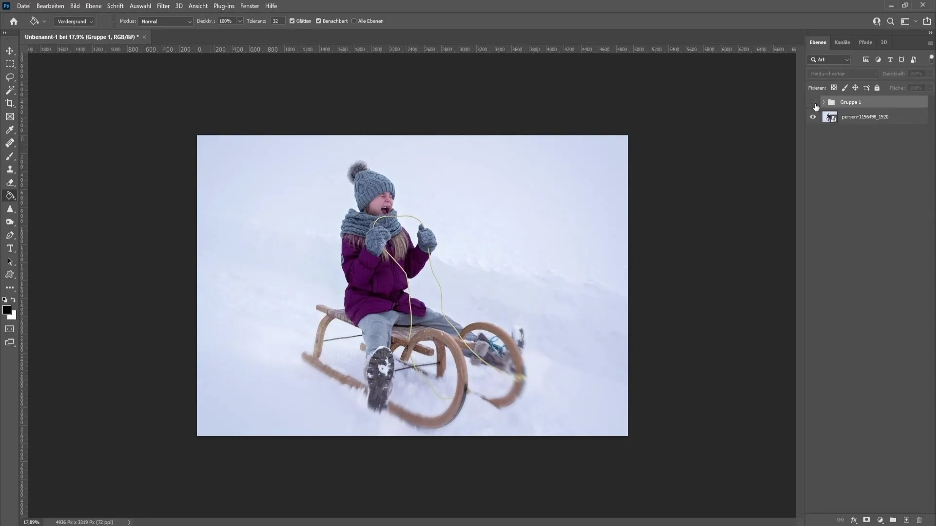 Create realistic snow in Photoshop