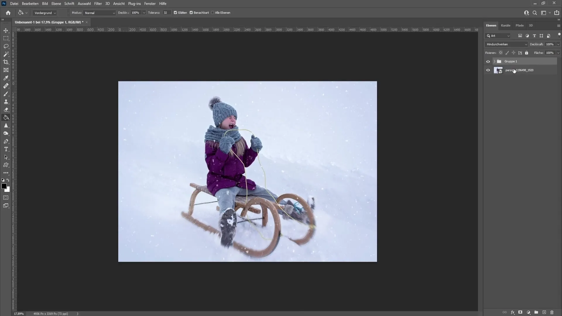 Creare neve realistica in Photoshop