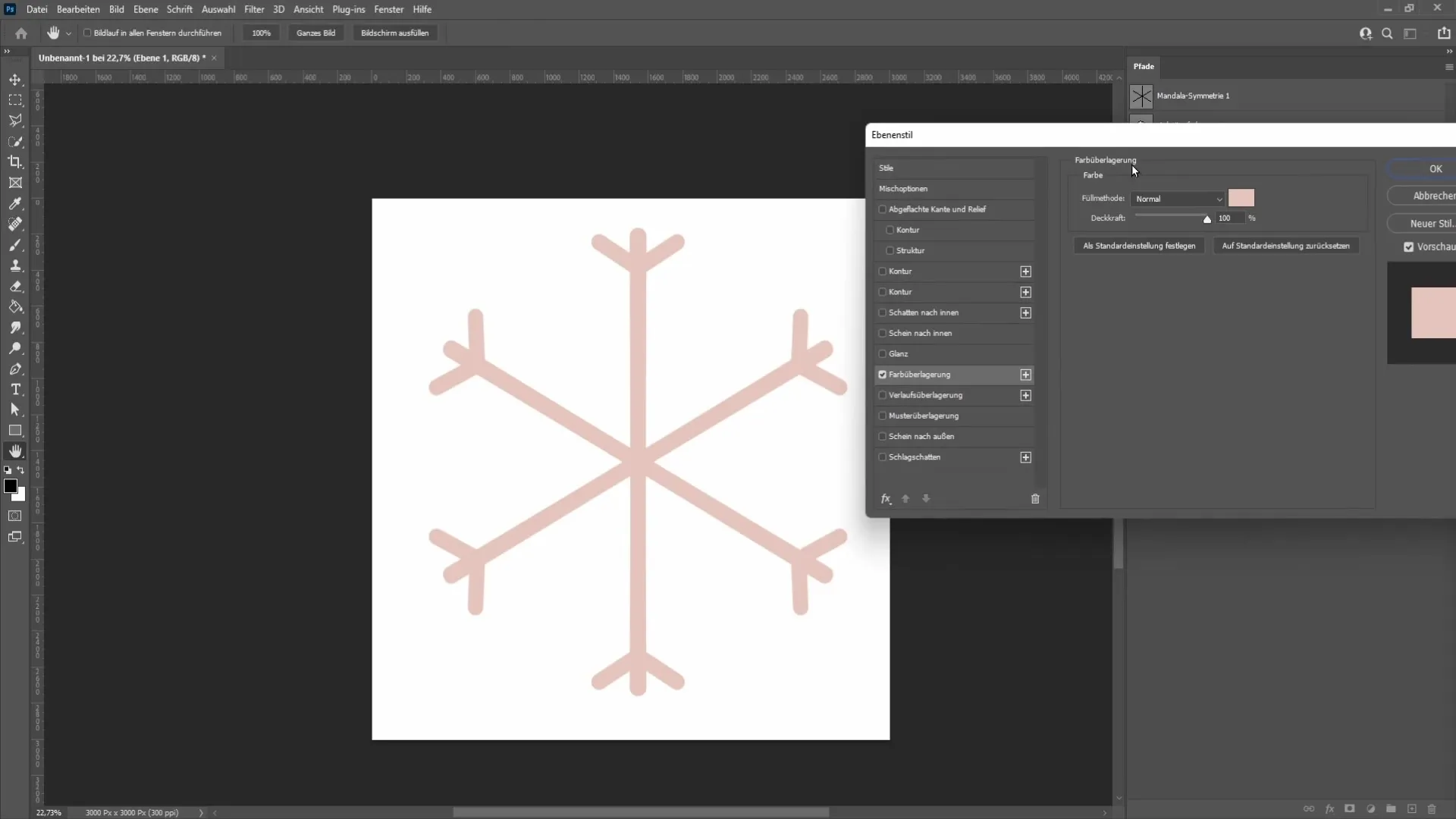 Copos de nieve en Photoshop: Instrucciones paso a paso