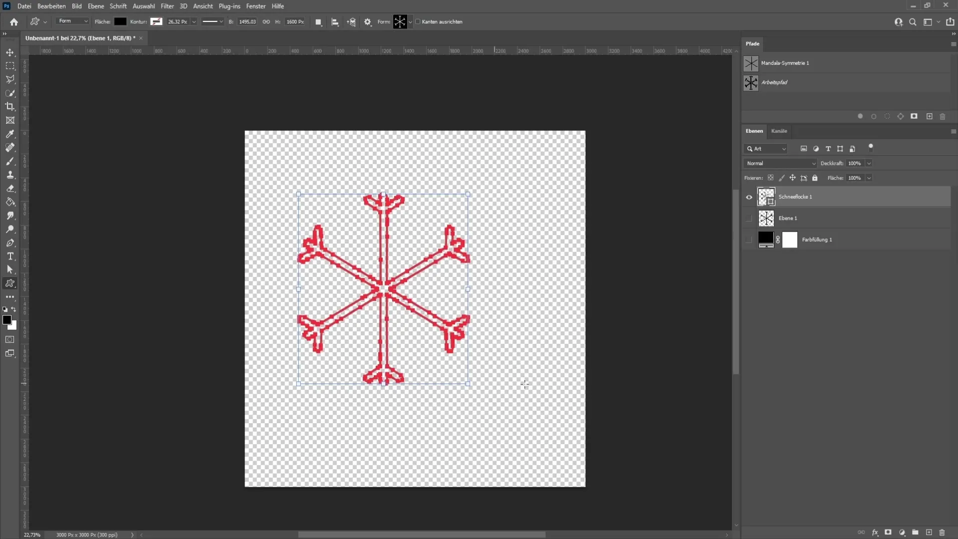 Copos de nieve en Photoshop: Instrucciones paso a paso