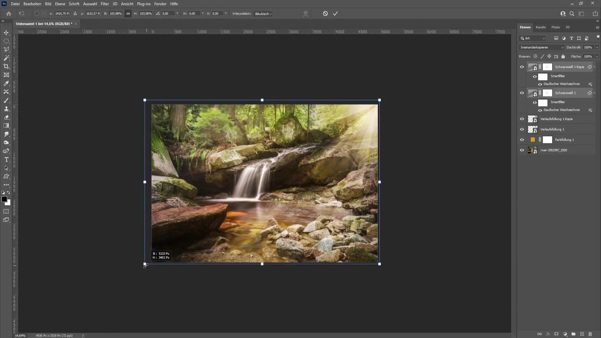 Membuat matahari buatan dan sinar matahari di Photoshop