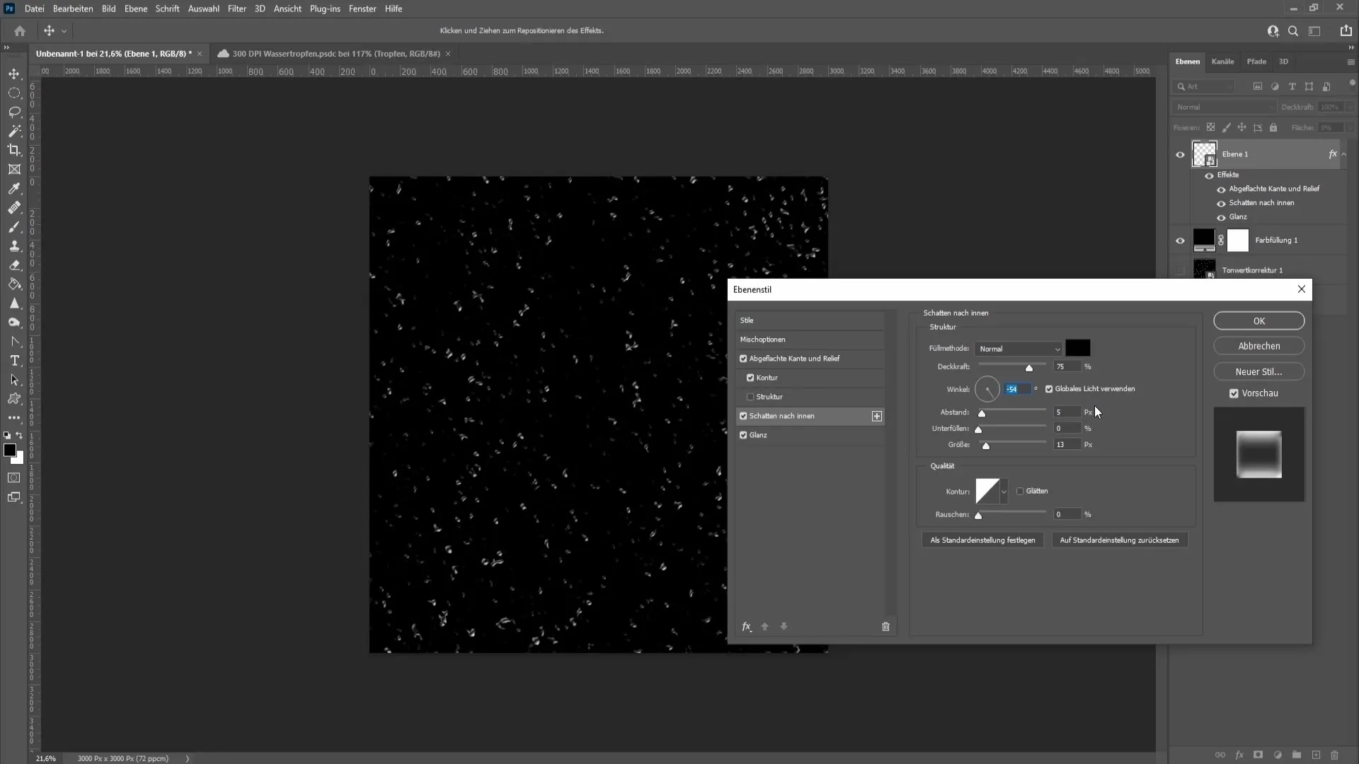 Crear gotas de agua de forma visual en Photoshop - Una guía detallada