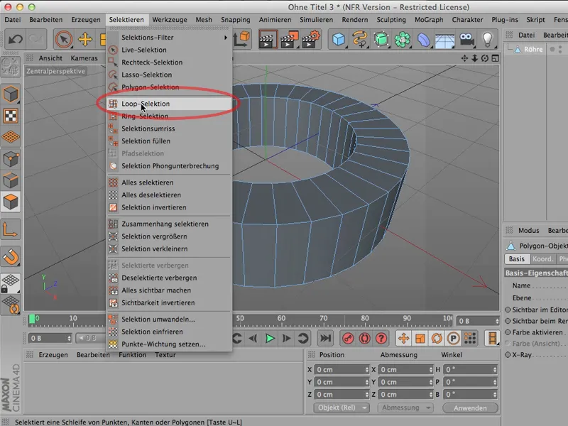 Ring or loop selection?