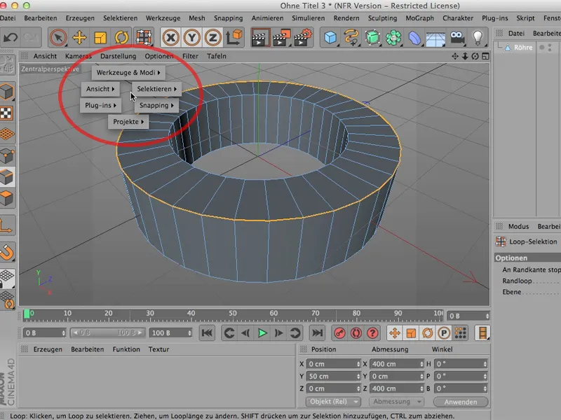 Ring or loop selection?