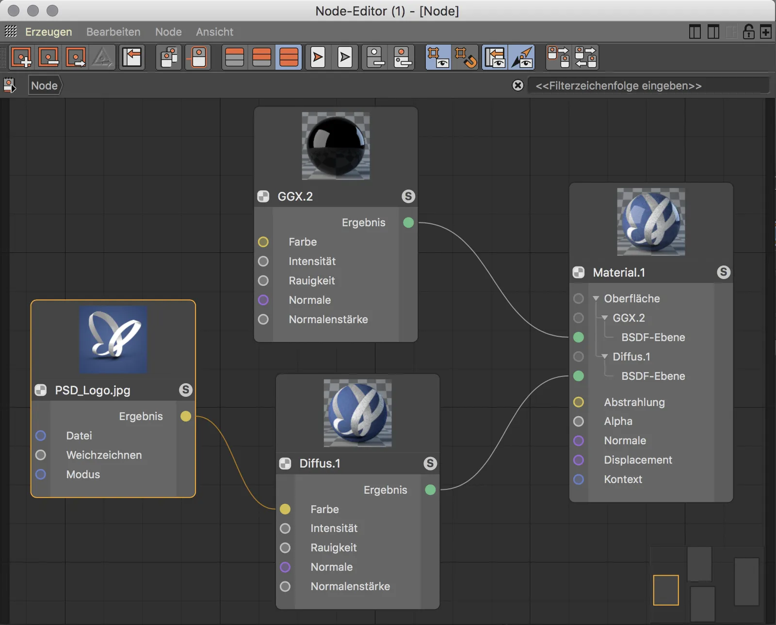 Yeni Release 20'de - Node tabanlı materyaller.