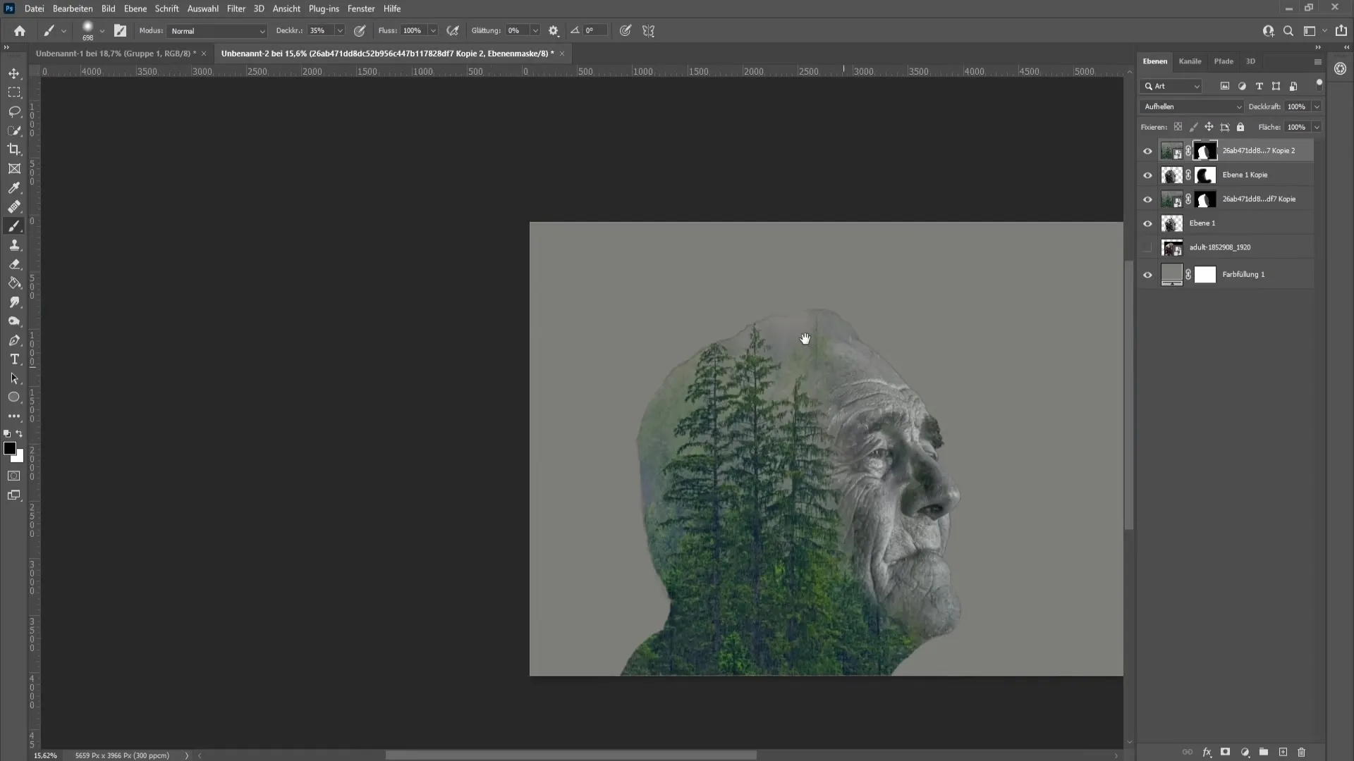 Panduan lengkap untuk efek double exposure di Photoshop