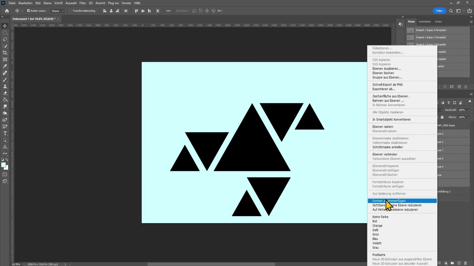 Create geometric effect in Photoshop