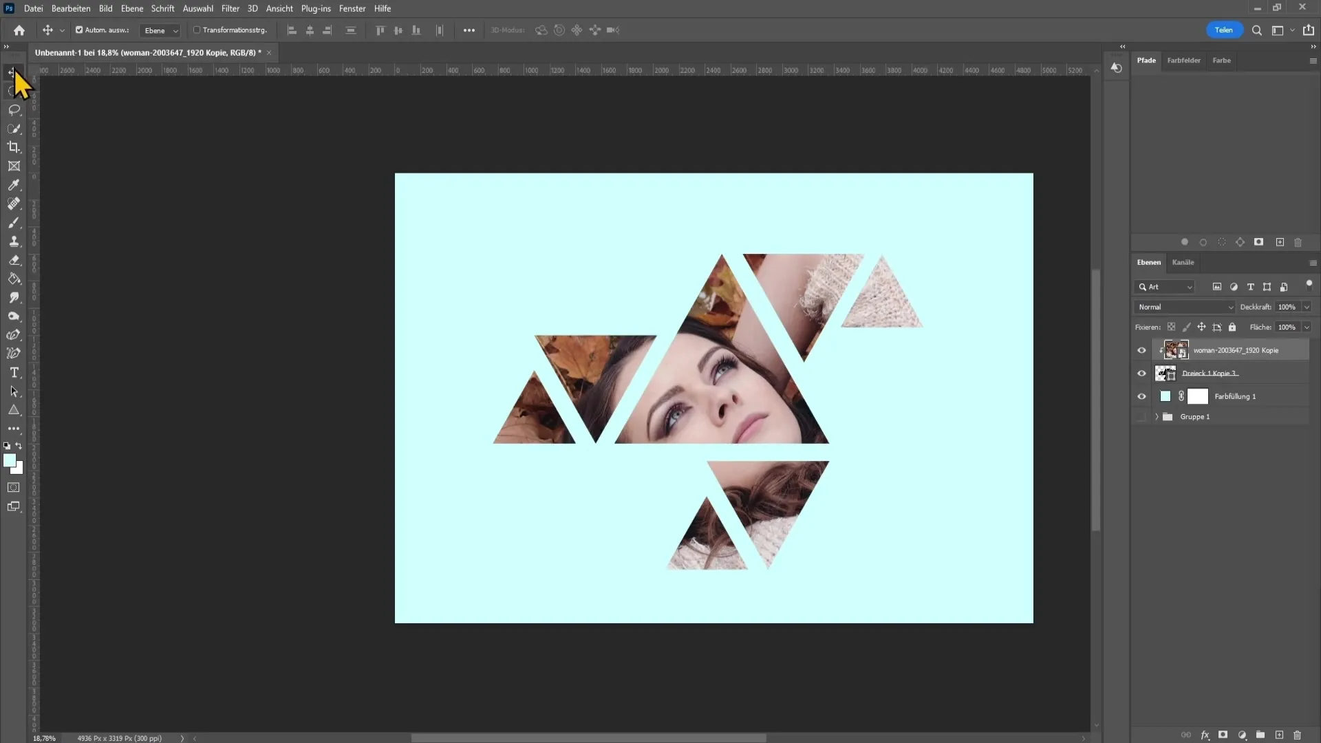 Create geometric effect in Photoshop