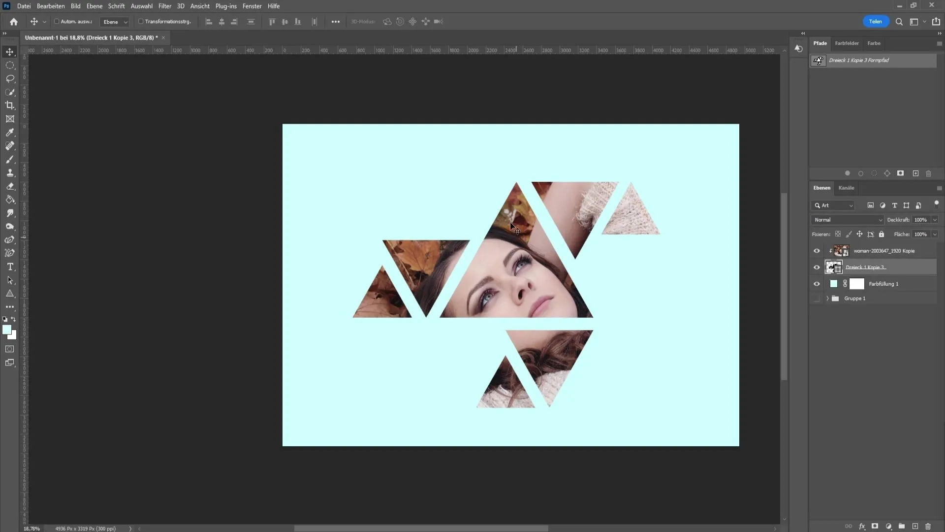 Membuat efek geometris di Photoshop