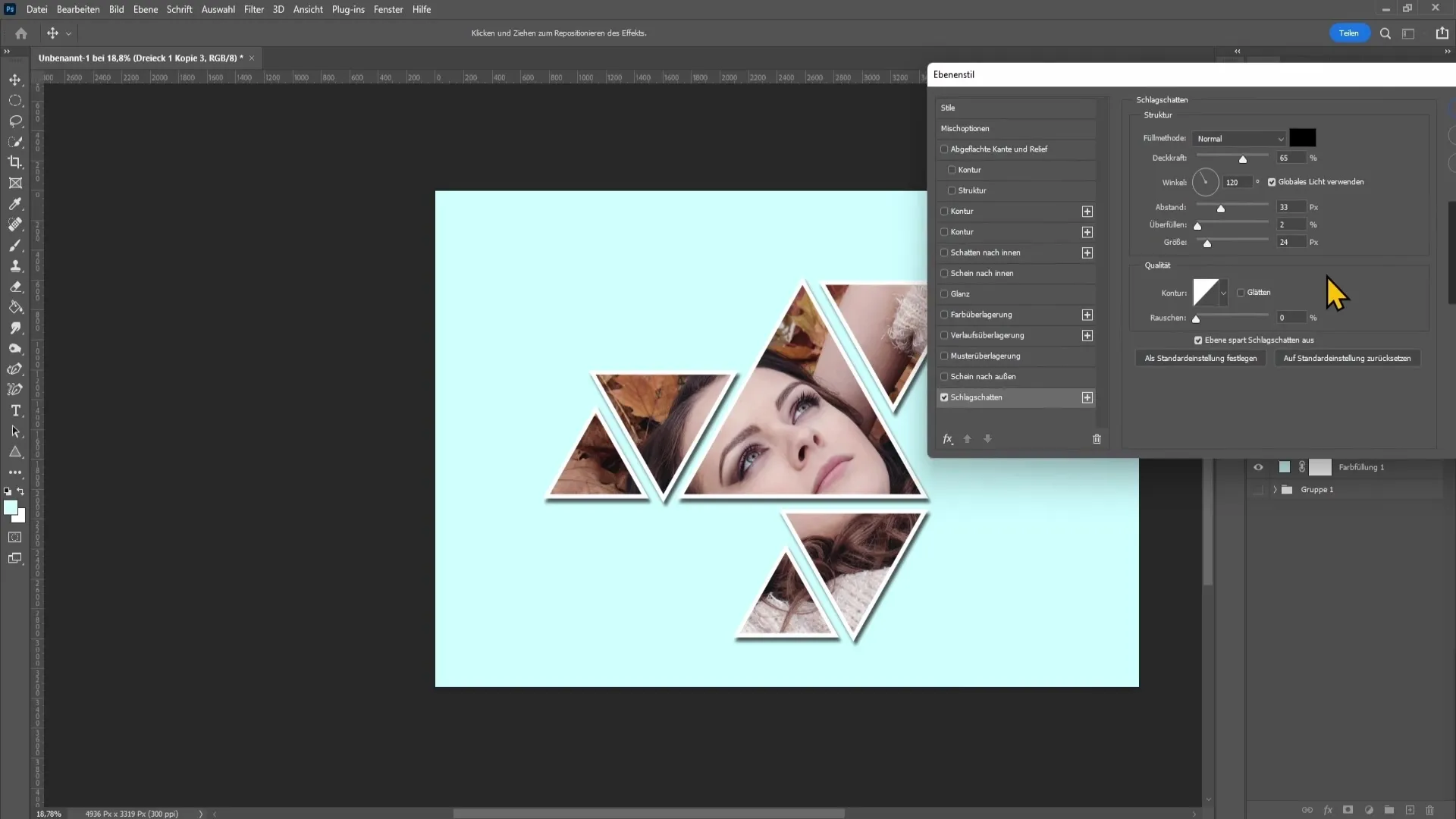 Create geometric effect in Photoshop