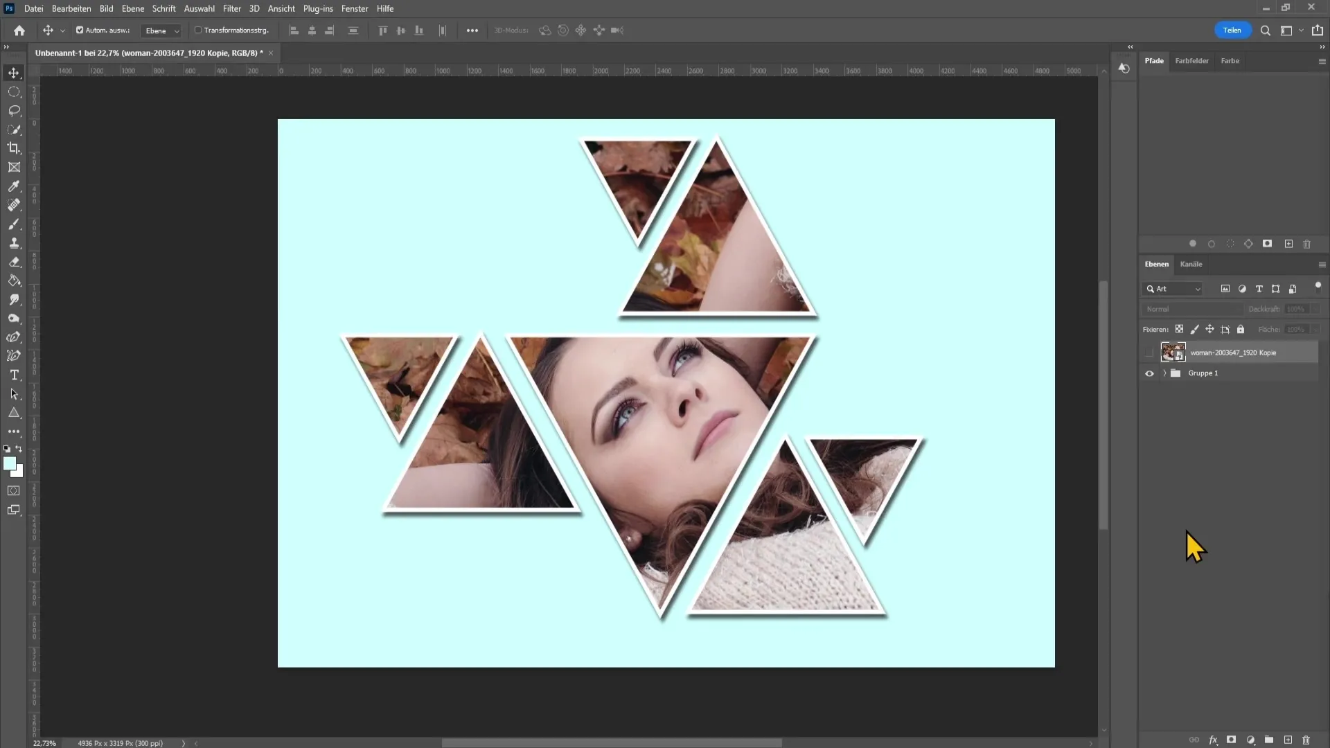 Membuat efek geometris di Photoshop