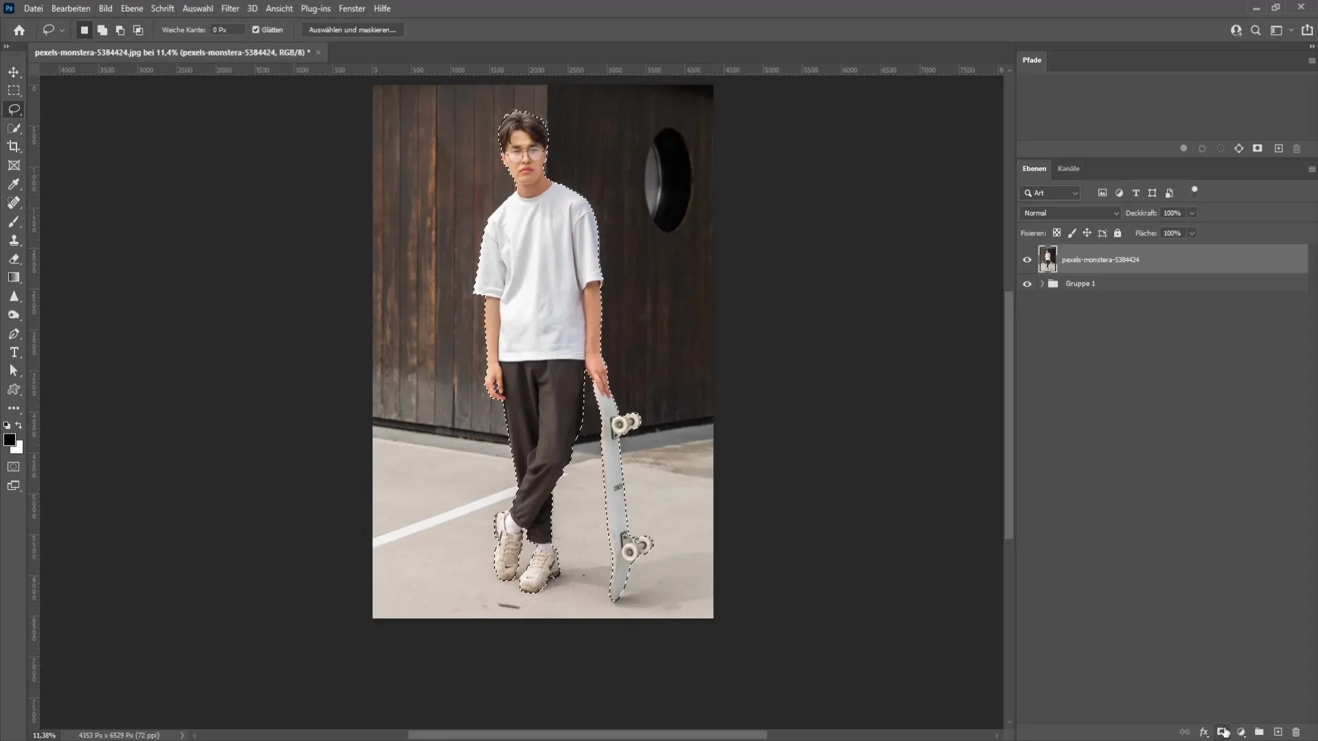 Membuat patung emas di Photoshop - Langkah demi langkah