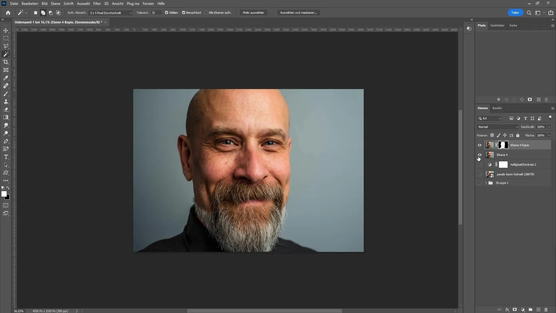 Dramatic low-key effect in Photoshop