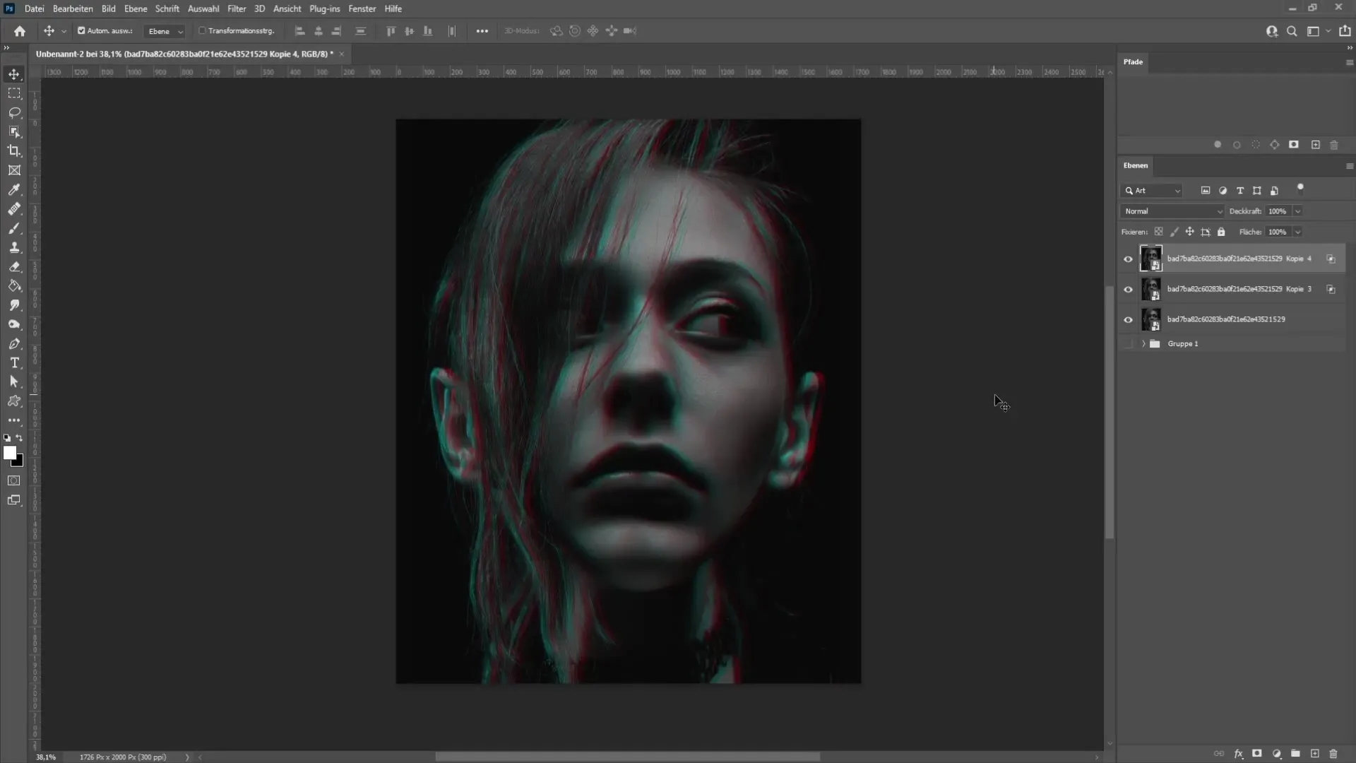 Create your individual glitch effect in Photoshop