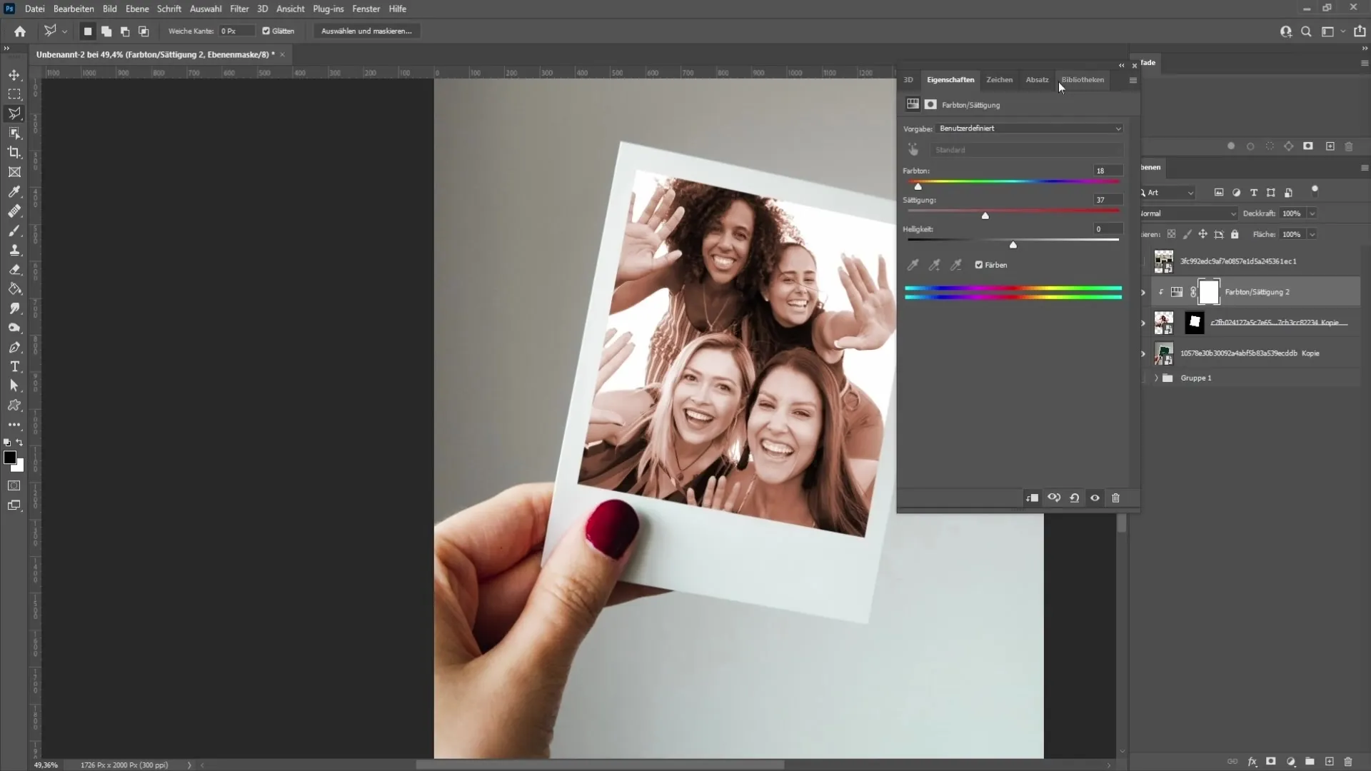 Create a creative Polaroid effect in Photoshop