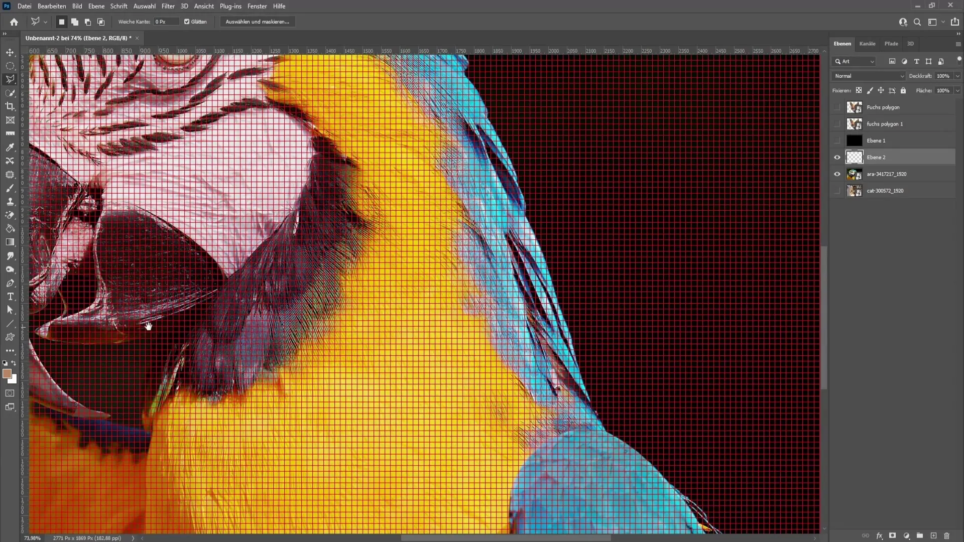 Create polygon image in Photoshop: Step-by-step guide for polygon art